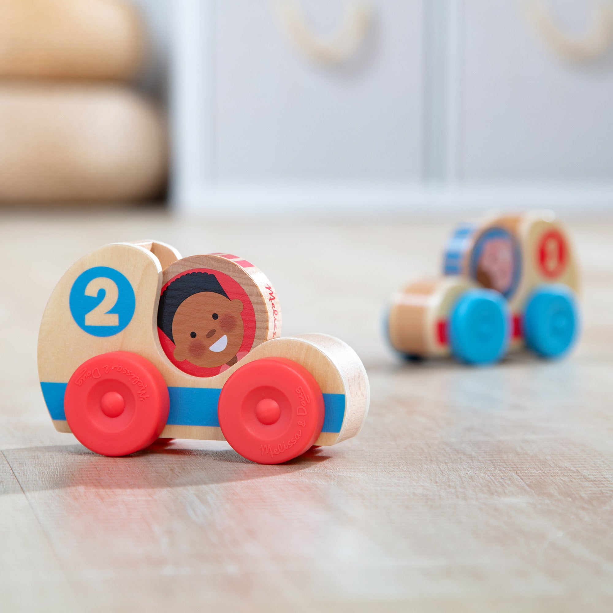 Melissa & Doug GO Tots Wooden Race Cars - Image 10