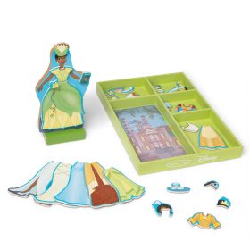 Melissa & Doug Disney Princess Tiana Wooden Magnetic Dress-Up Play Set