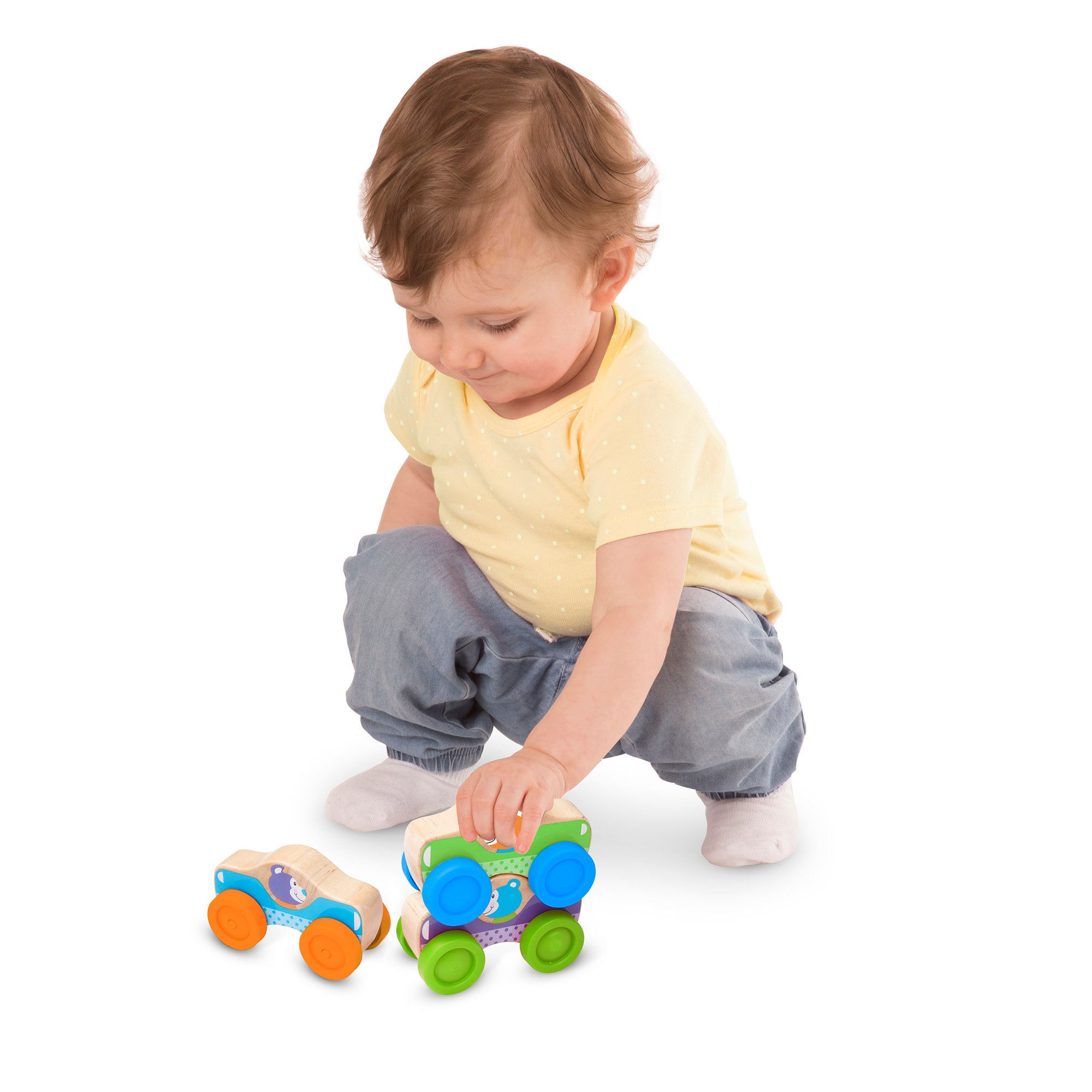 Melissa & Doug Wooden Animal Stacking Cars - Image 8