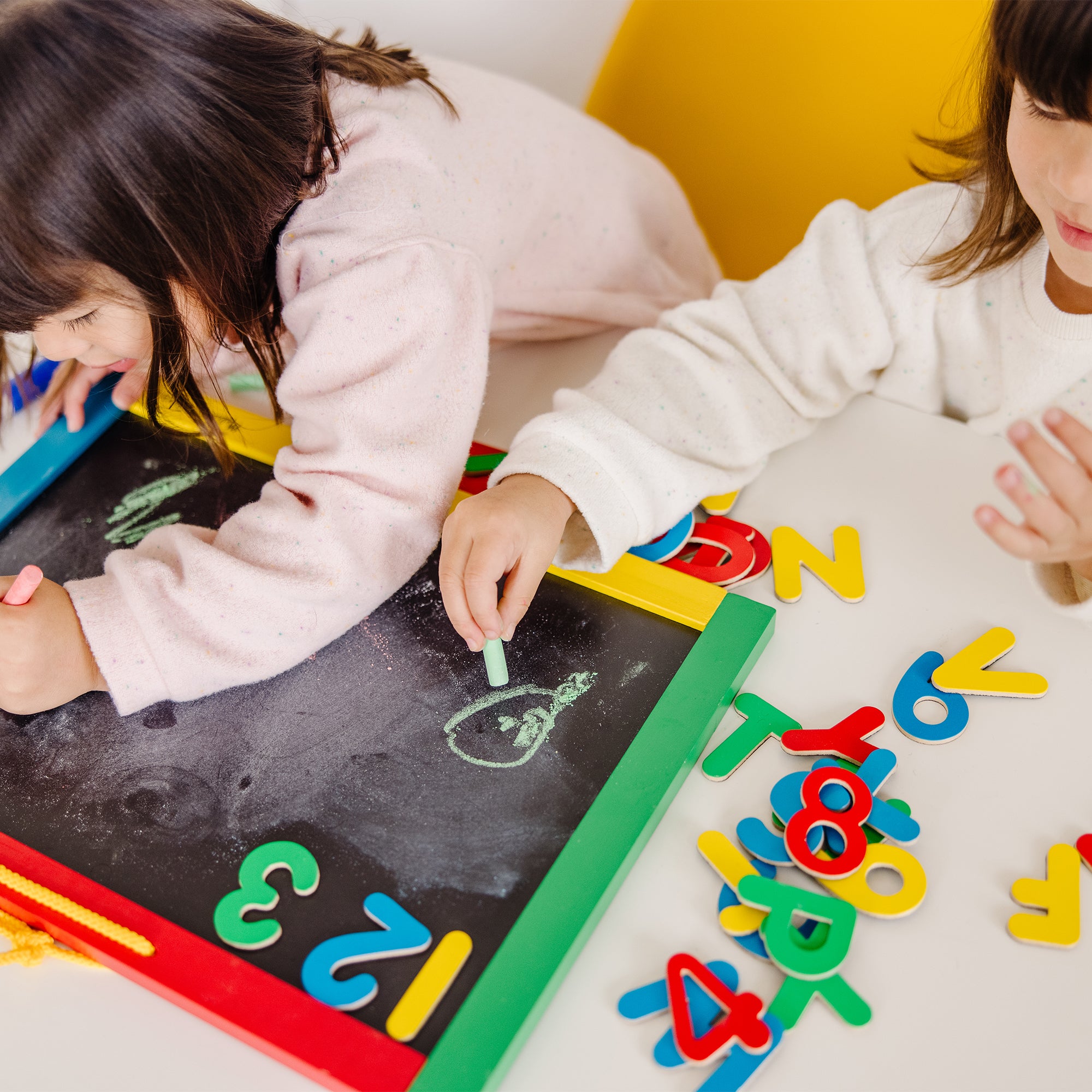 Melissa & Doug Magnetic Chalkboard & Dry-Erase Board (Uppercase) - Image 6