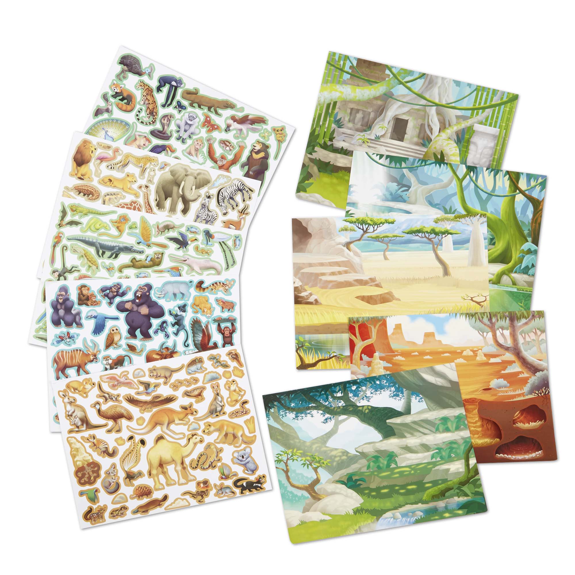 Melissa & Doug Reusable Sticker Pad - Jungle and Savanna