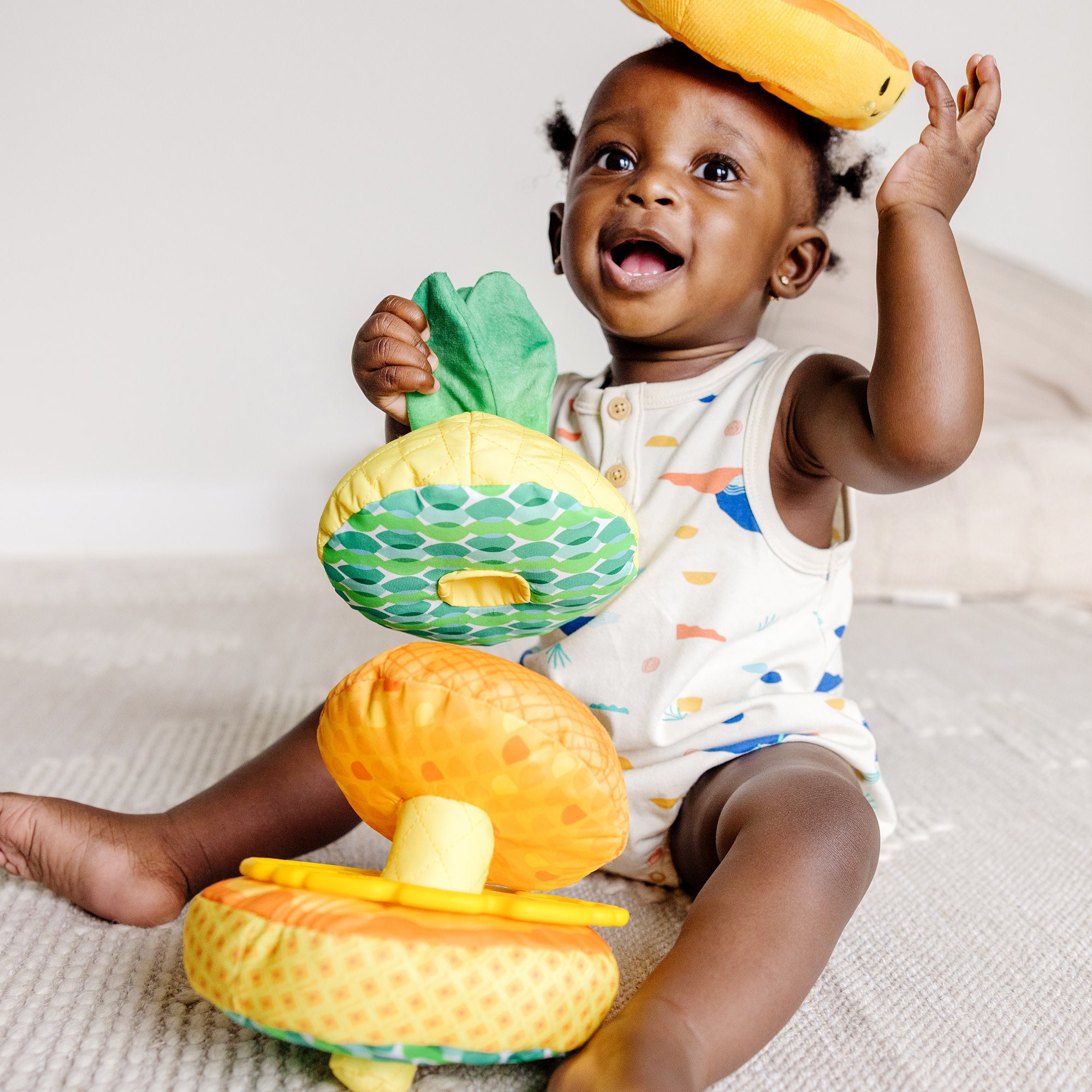 Melissa & Doug Pineapple Soft Stacker - Image 2