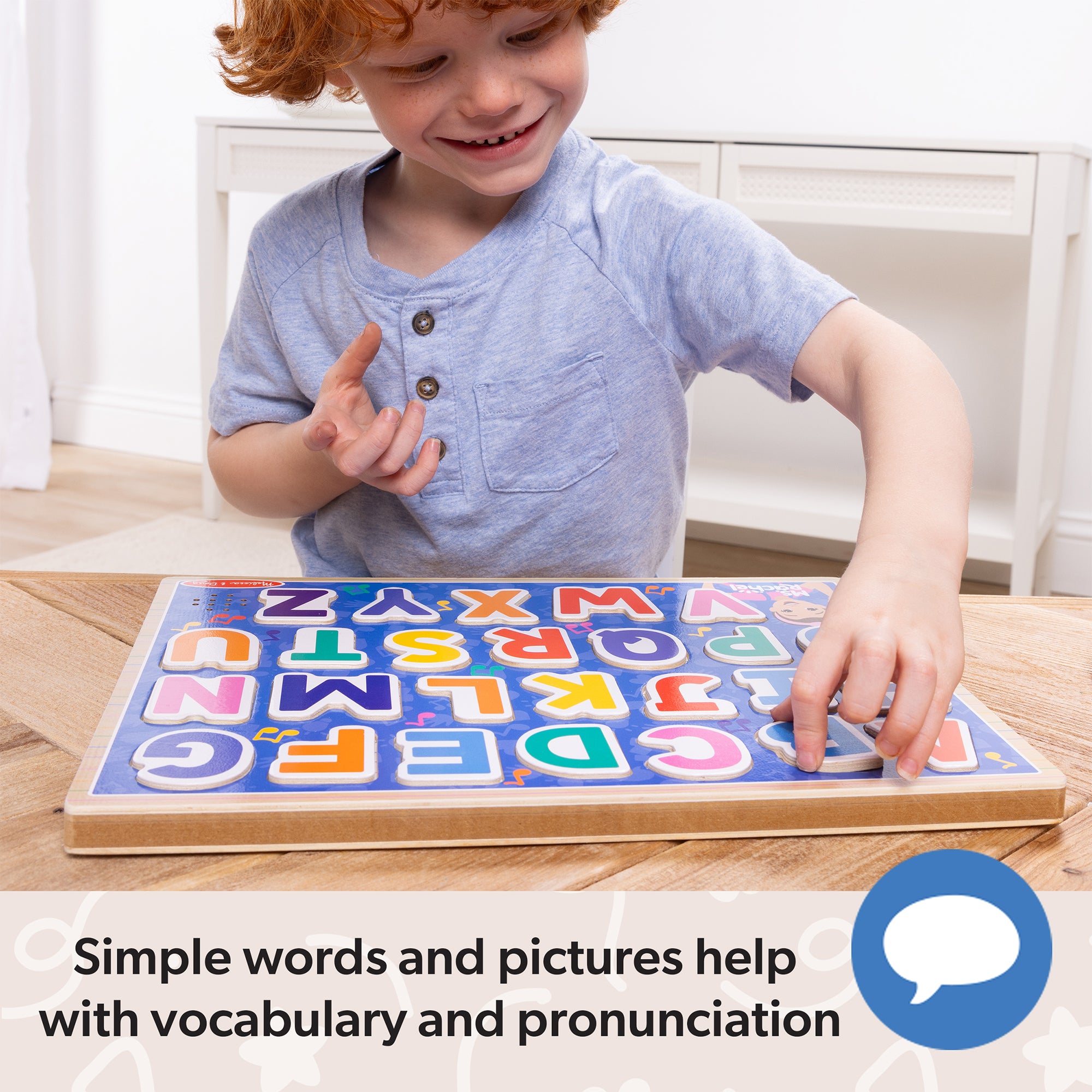 Melissa & Doug Ms. Rachel? Wooden Phonics Alphabet Sound Puzzle - 26 Pieces - Image 6