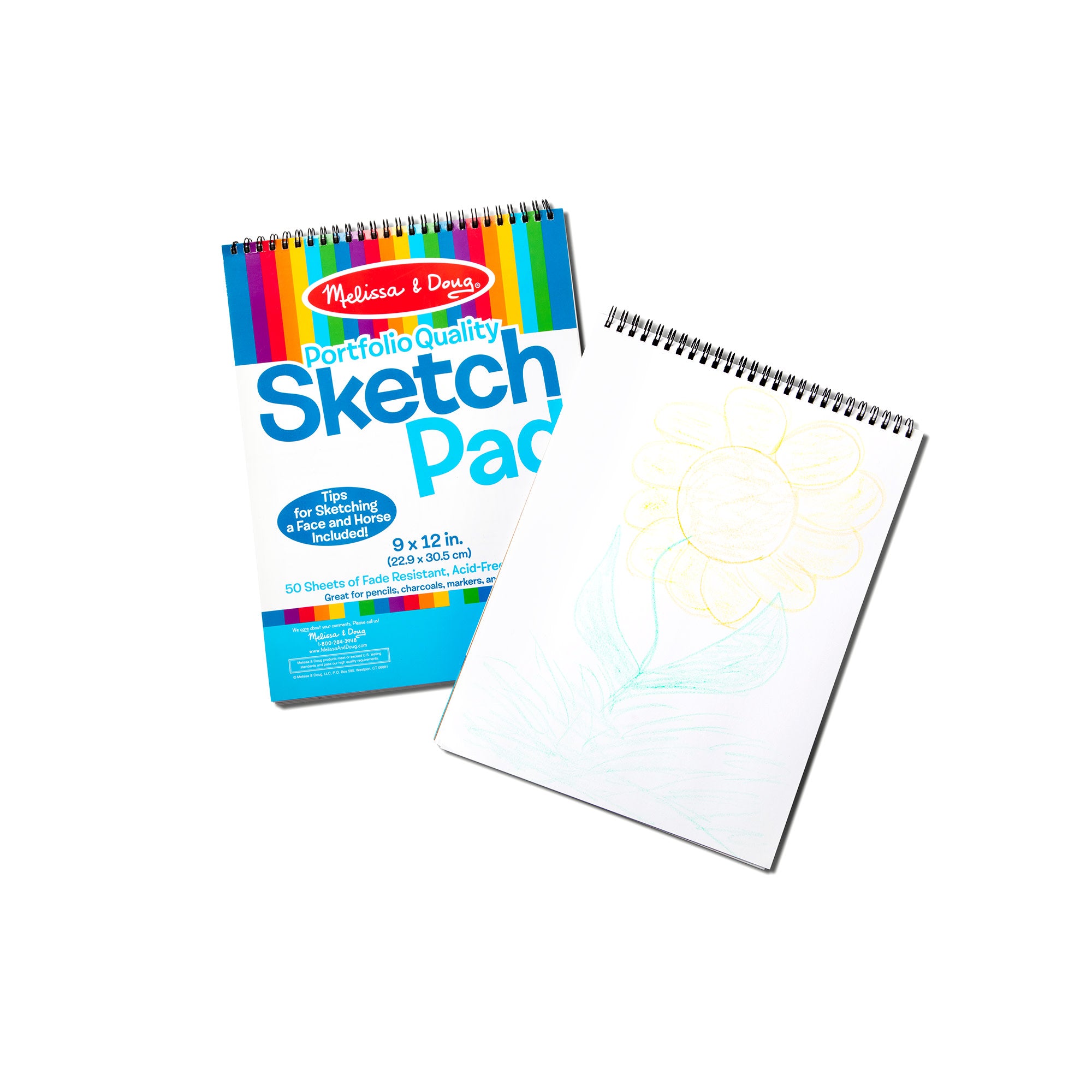 Melissa & Doug Sketch Pad 2-Pack (9-Inch x 12-Inch) - Image 3