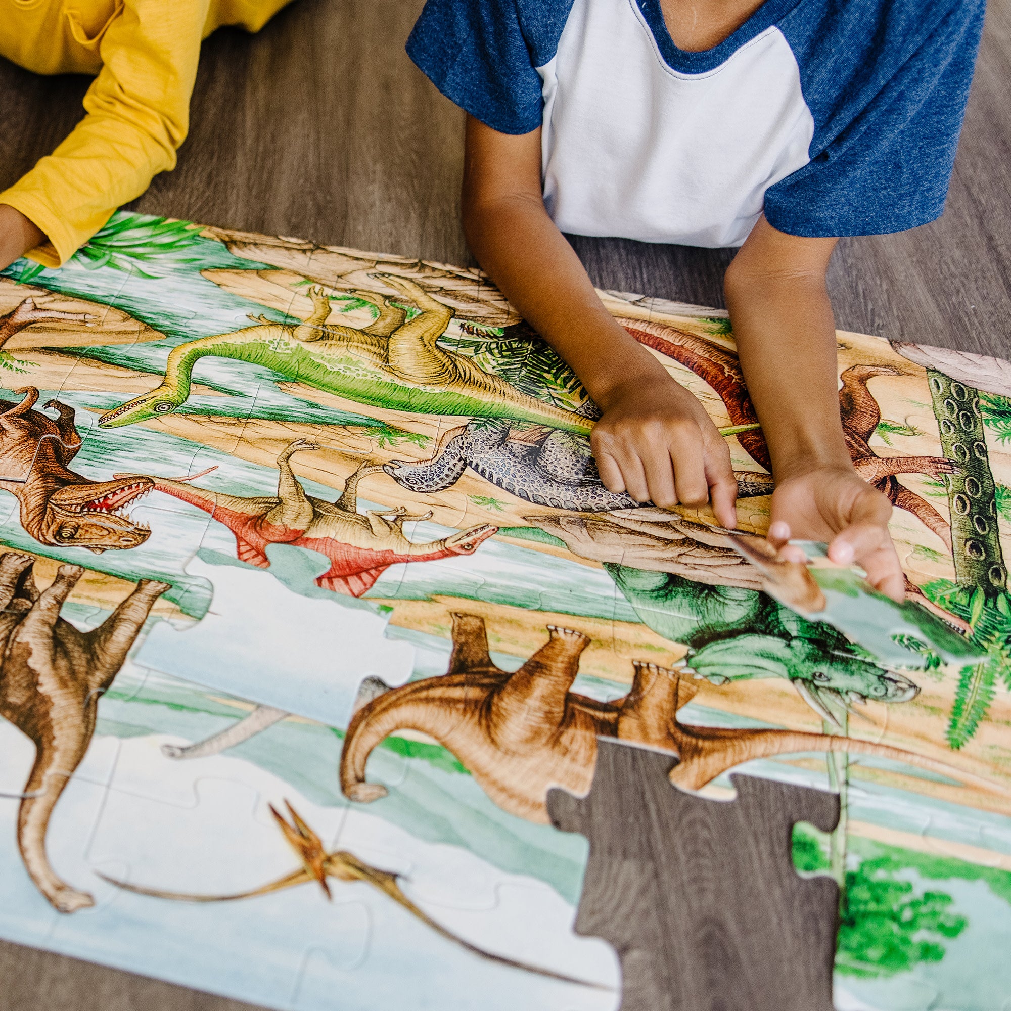 Melissa & Doug Dinosaurs Floor Puzzle - 48 Pieces - Image 3