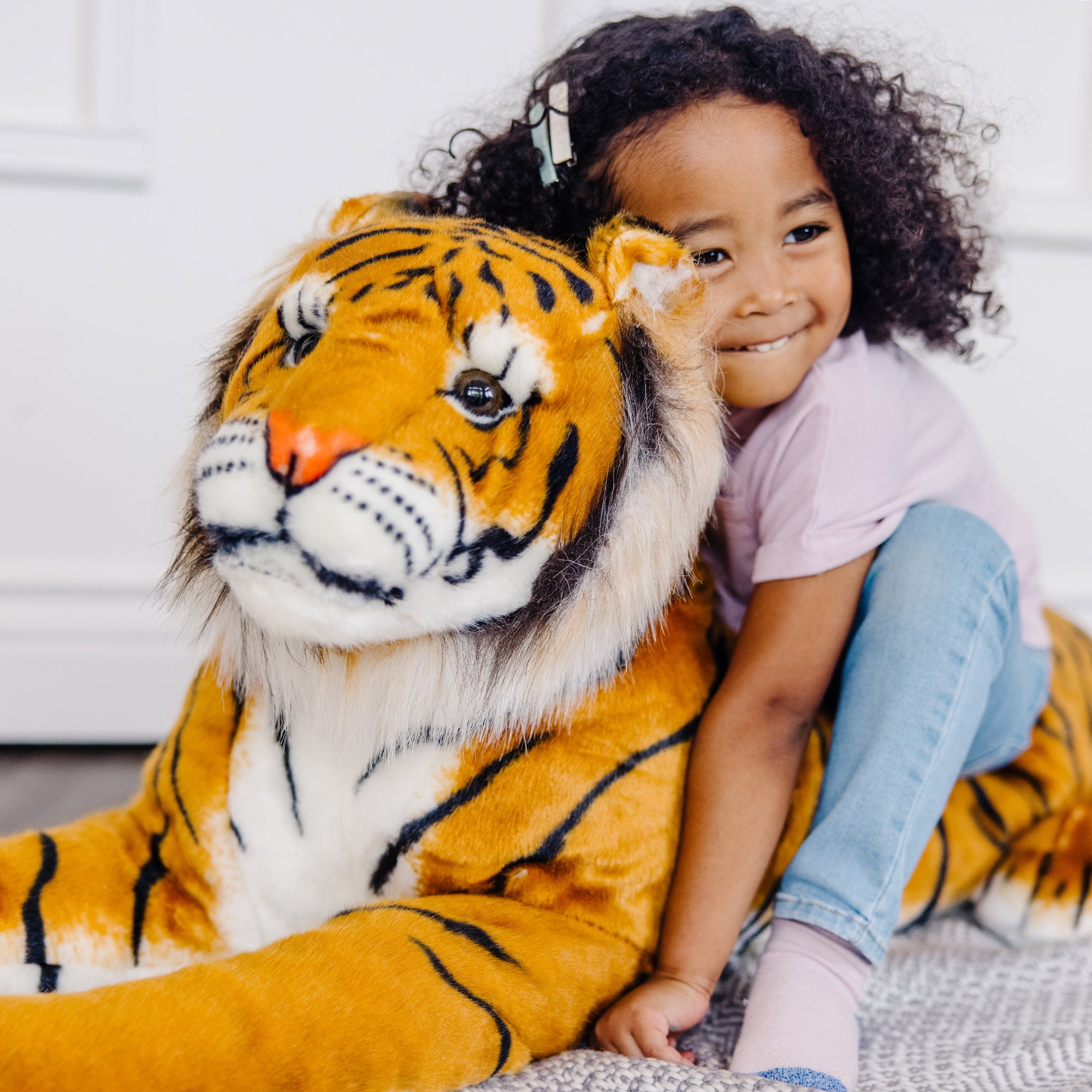 Melissa & Doug Tiger Lifelike Plush Stuffed Animal - Image 6