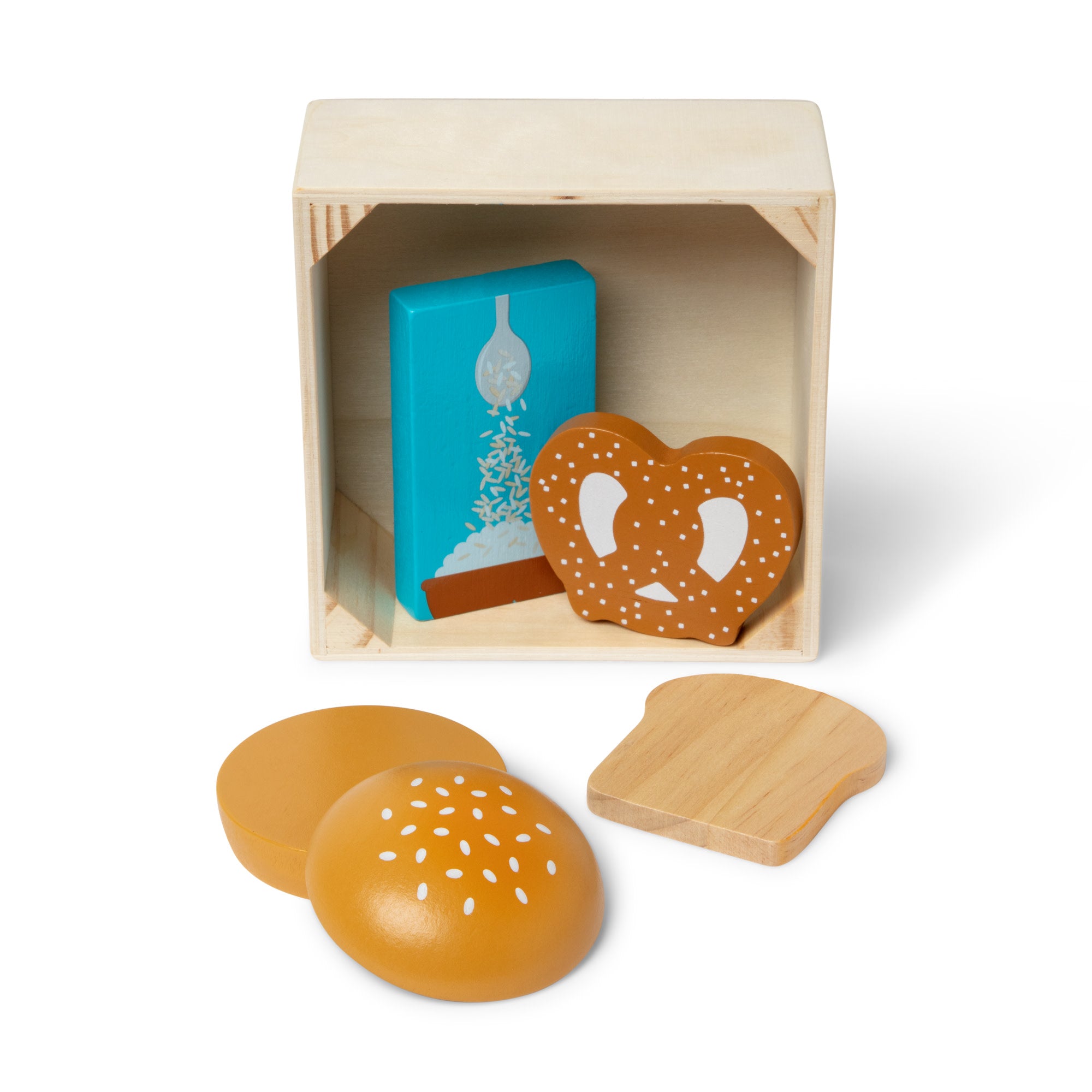 Melissa & Doug Wooden Food Groups Play Set ?C Grains - Image 8