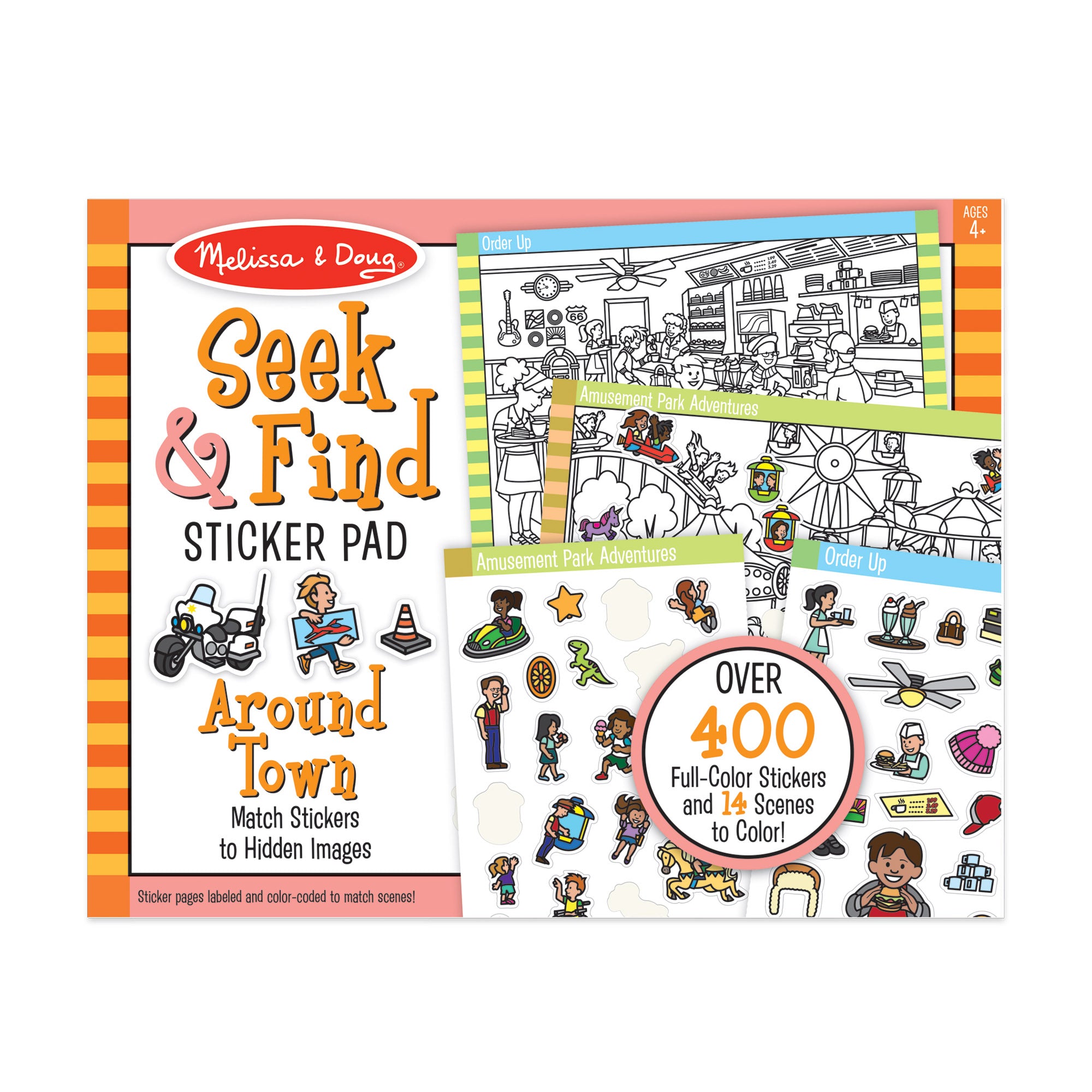 Melissa & Doug Seek & Find Sticker Pad ?C Around Town - Image 10