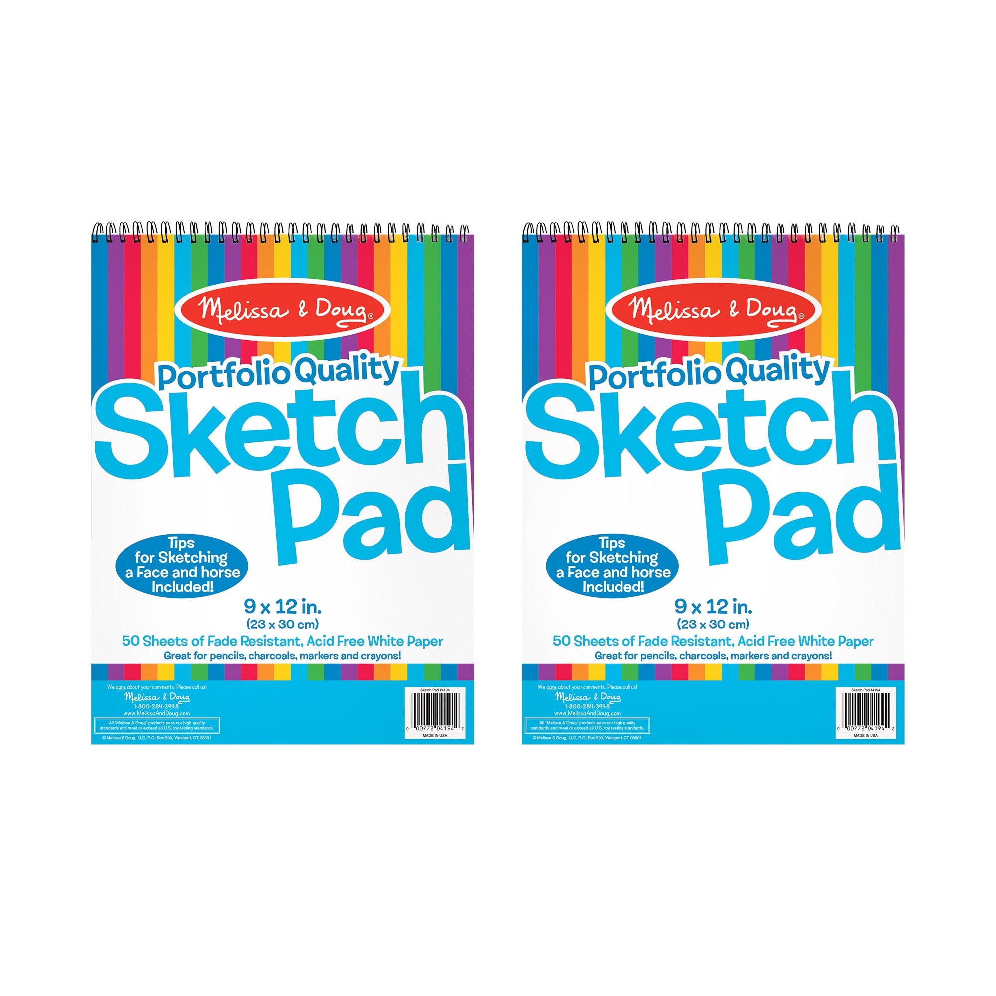 Melissa & Doug Sketch Pad 2-Pack (9-Inch x 12-Inch) - Image 5