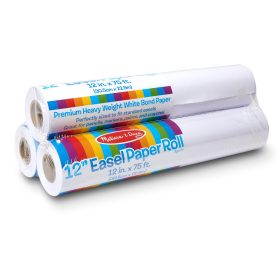 Melissa & Doug 12-Inch Easel Paper Roll 3-Pack