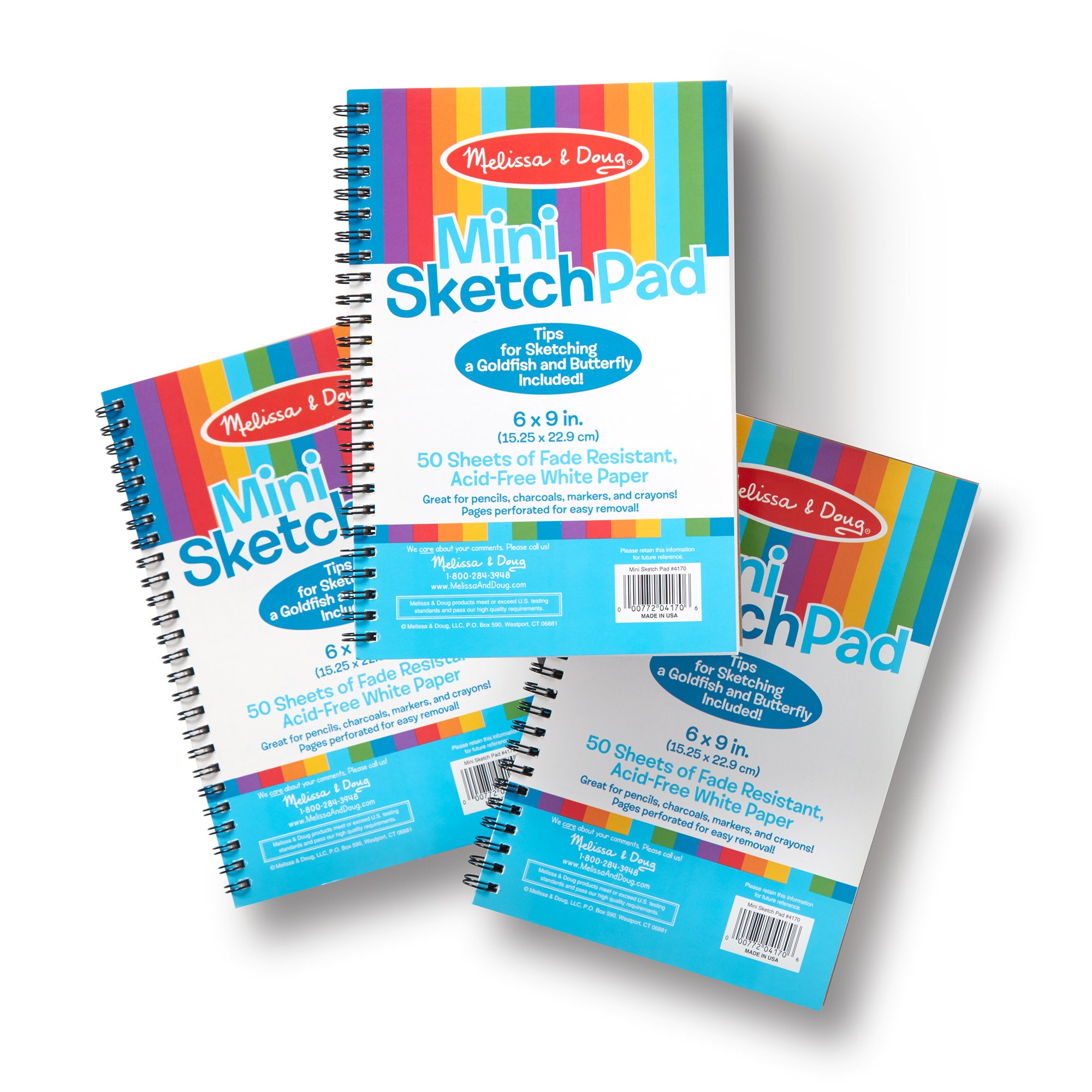 Melissa & Doug Mini Sketch Pad 3-Pack
