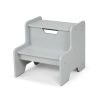 Melissa & Doug Wooden Step Stool ?C Gray