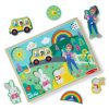 Melissa & Doug Ms. Rachel? Wooden Song Puzzle ?C 6 Pieces