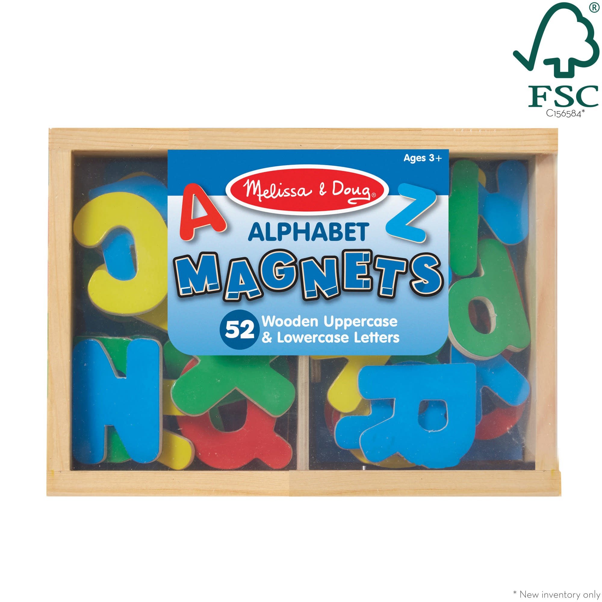 Melissa & Doug Wooden Letter Alphabet Magnets - Image 3