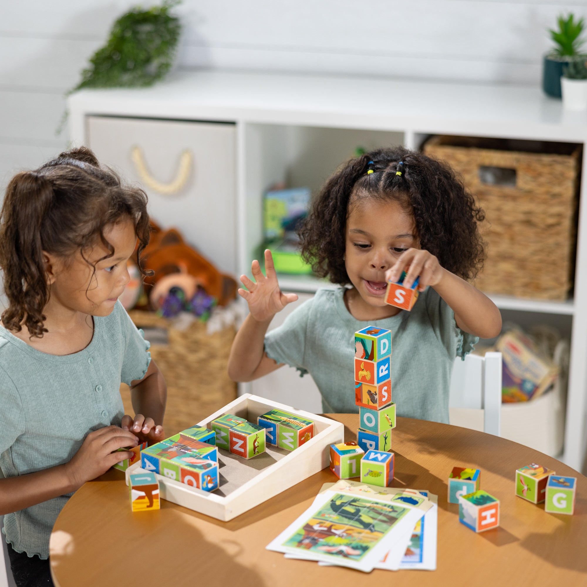 Melissa & Doug National Parks Alphabet & Animals Cube Puzzle ?C 24 Wooden Block Pieces - Image 6