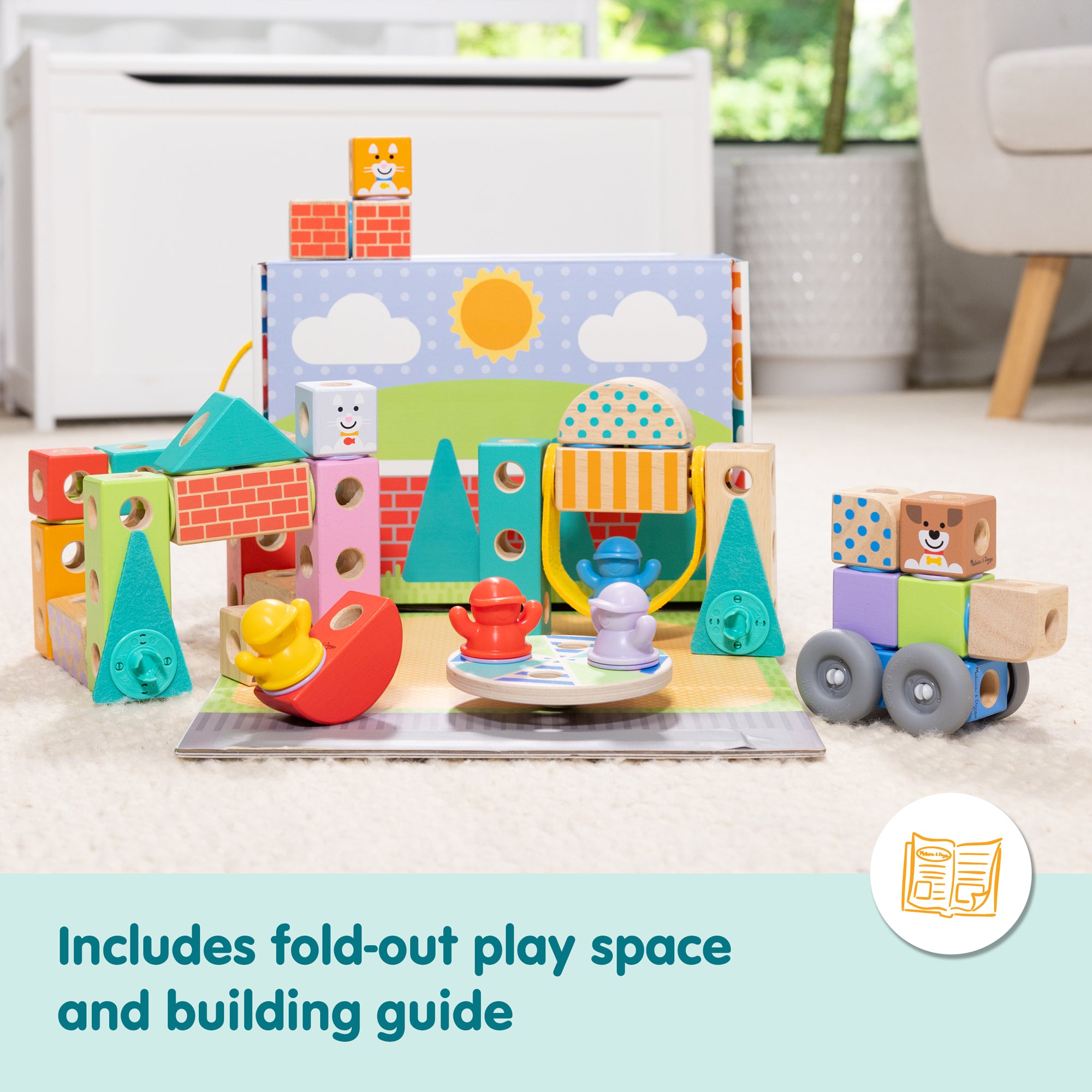 Melissa & Doug Blockables? Town Play Set - Image 8