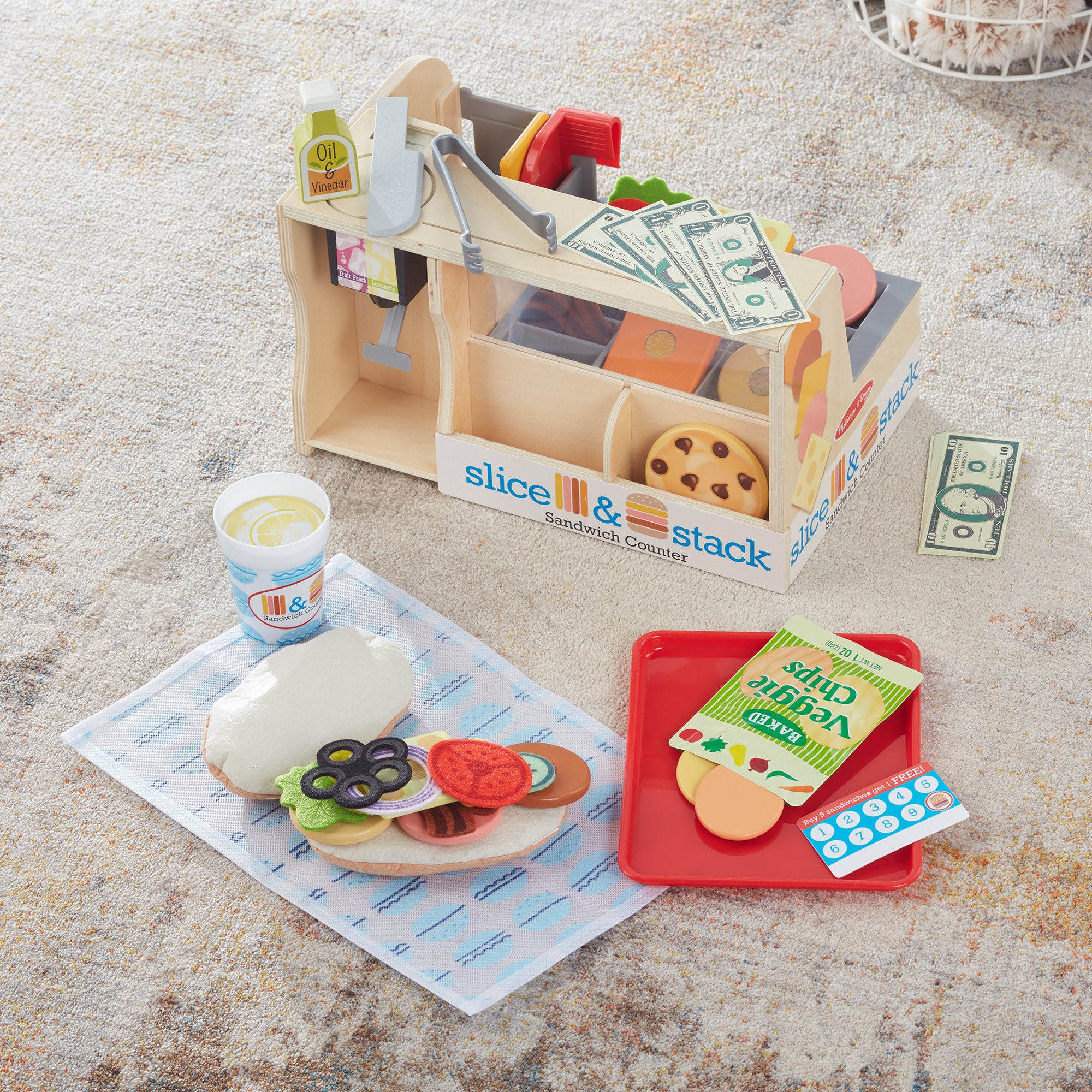Melissa & Doug Slice & Stack Sandwich Counter - Image 5