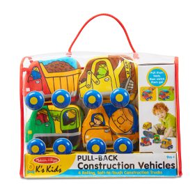 Melissa & Doug K's Kids Pull-Back Construction Vehicles