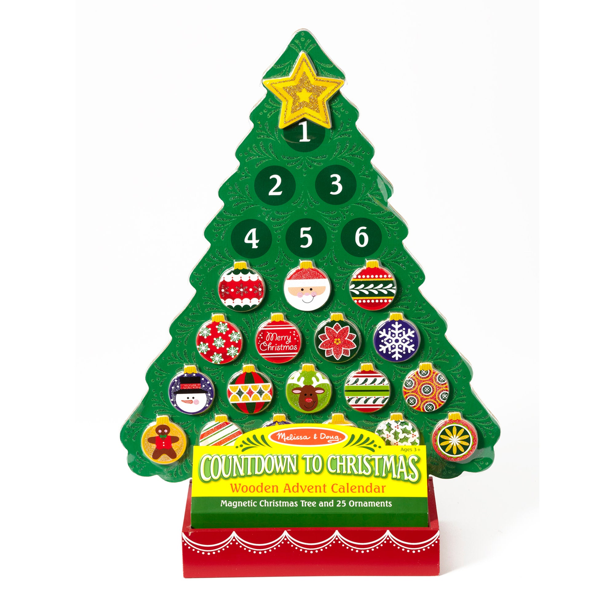Melissa & Doug Countdown to Christmas Wooden Seasonal Calendar - Image 3