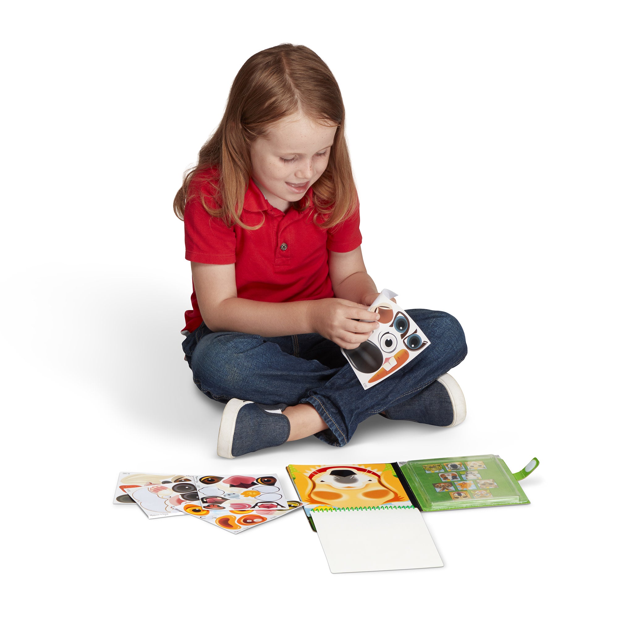 Melissa & Doug Make-a-Face ?C Pets Reusable Sticker Pad ?C On the Go Travel Activity - Image 10