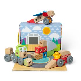 Melissa & Doug Blockables? Vehicles Play Set