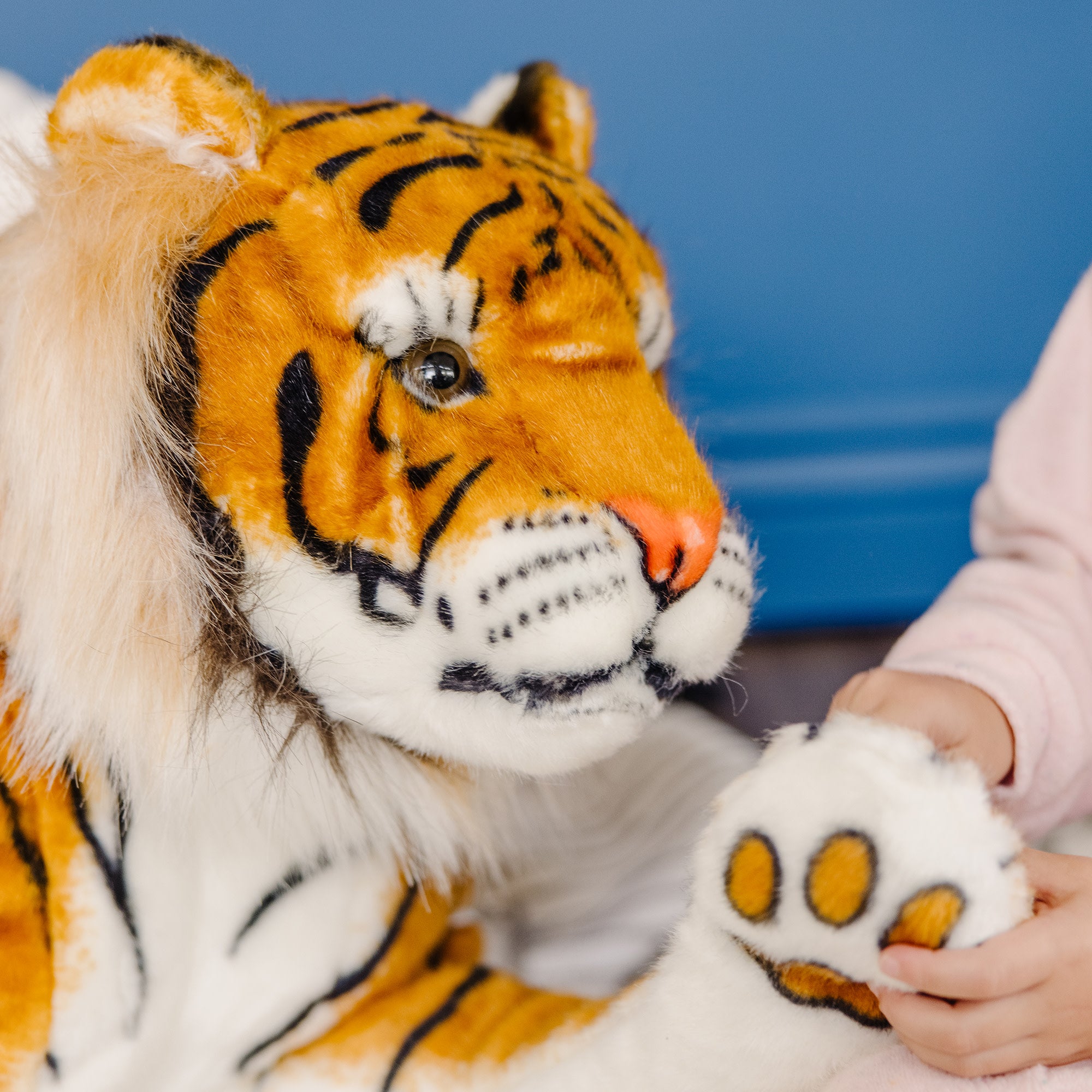 Melissa & Doug Tiger Lifelike Plush Stuffed Animal - Image 9