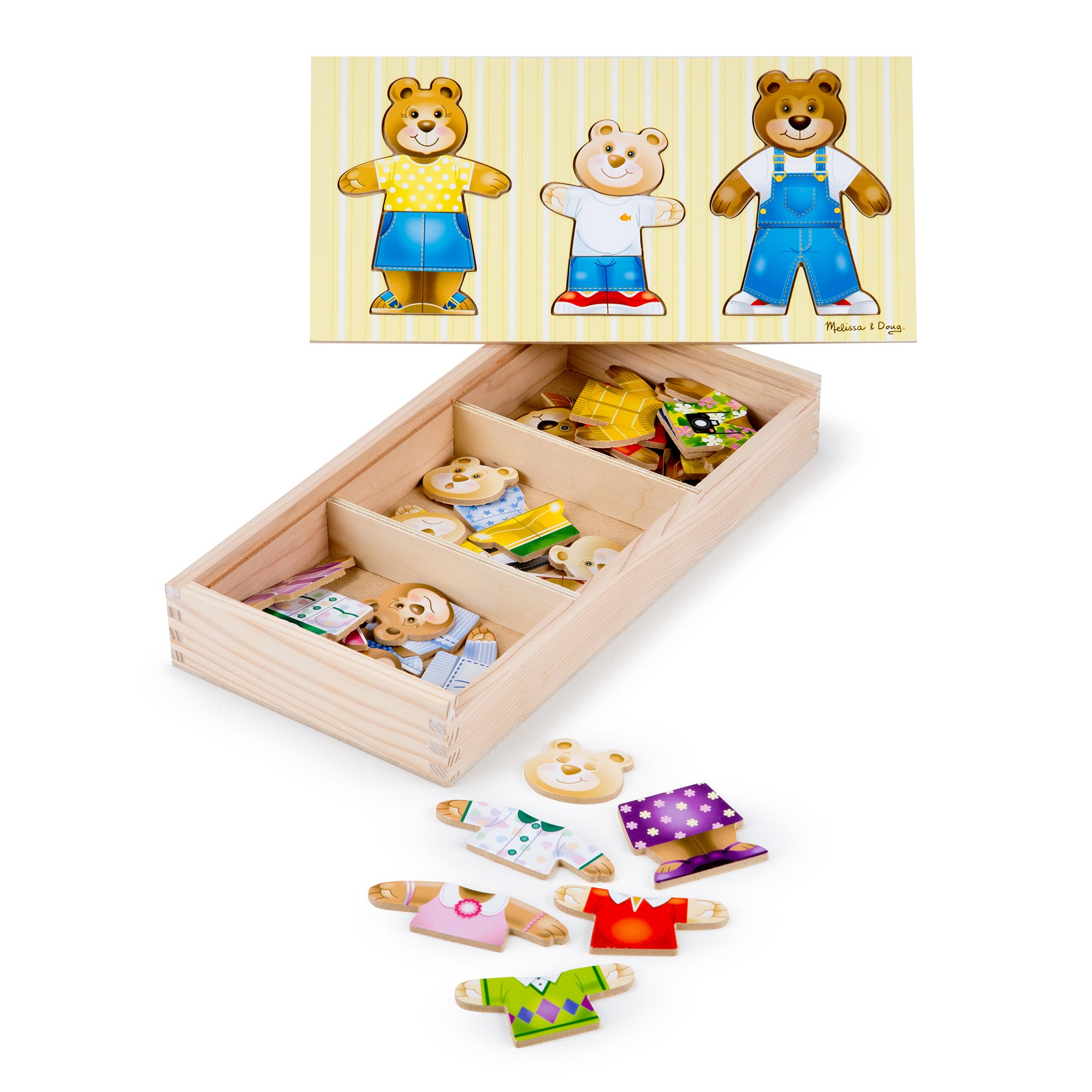 Melissa & Doug Bear Family Dress-Up Puzzle - 45 Pieces - Image 9