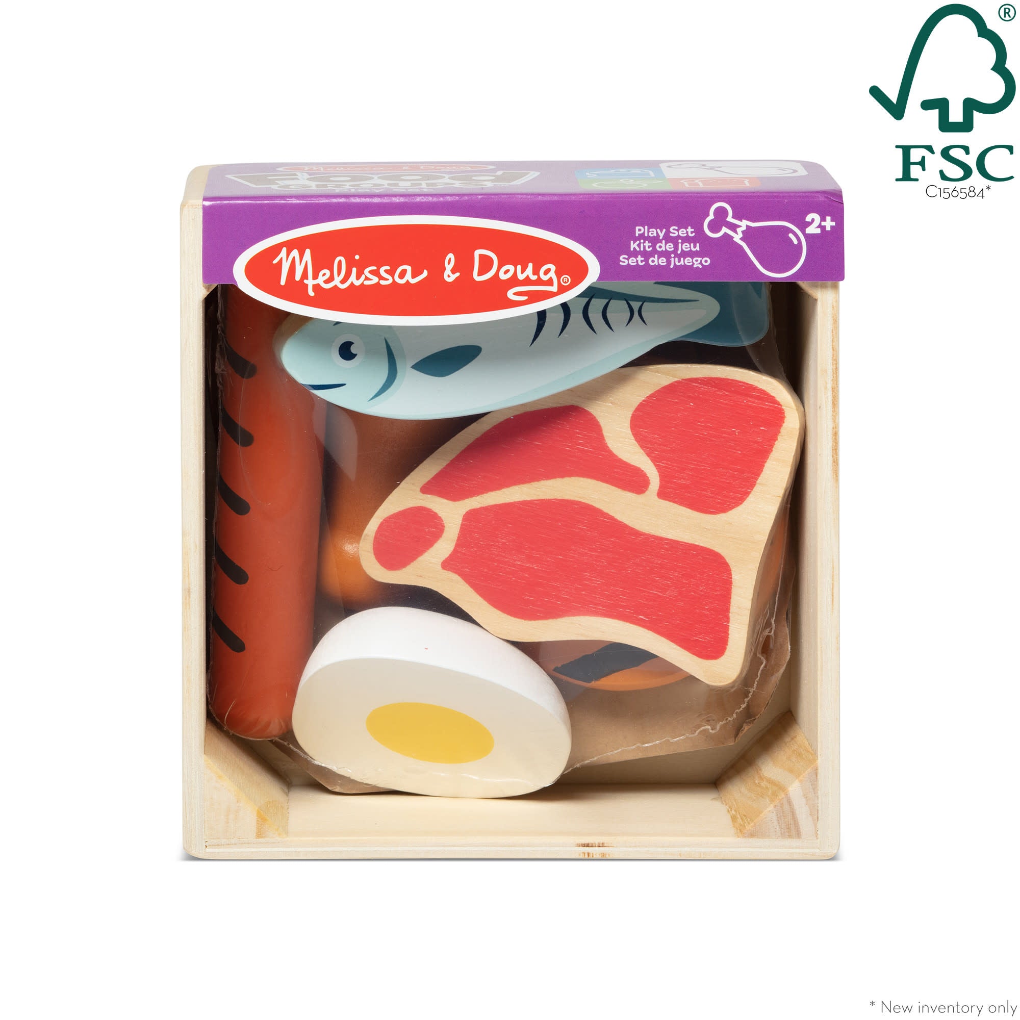 Melissa & Doug Wooden Food Groups Play Set - Protein - Image 4