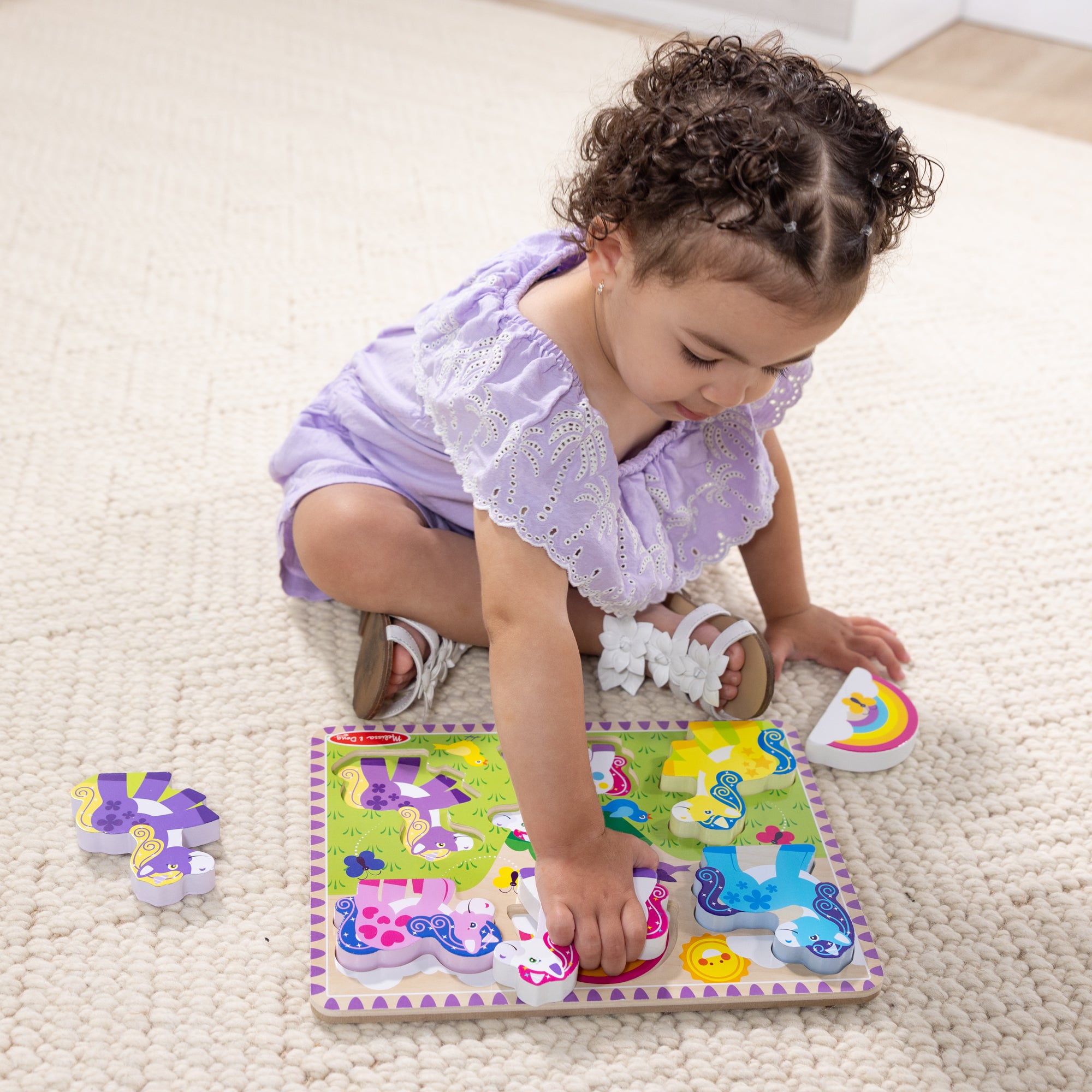 Melissa & Doug Unicorn Chunky Puzzle ?C 6 Pieces - Image 6