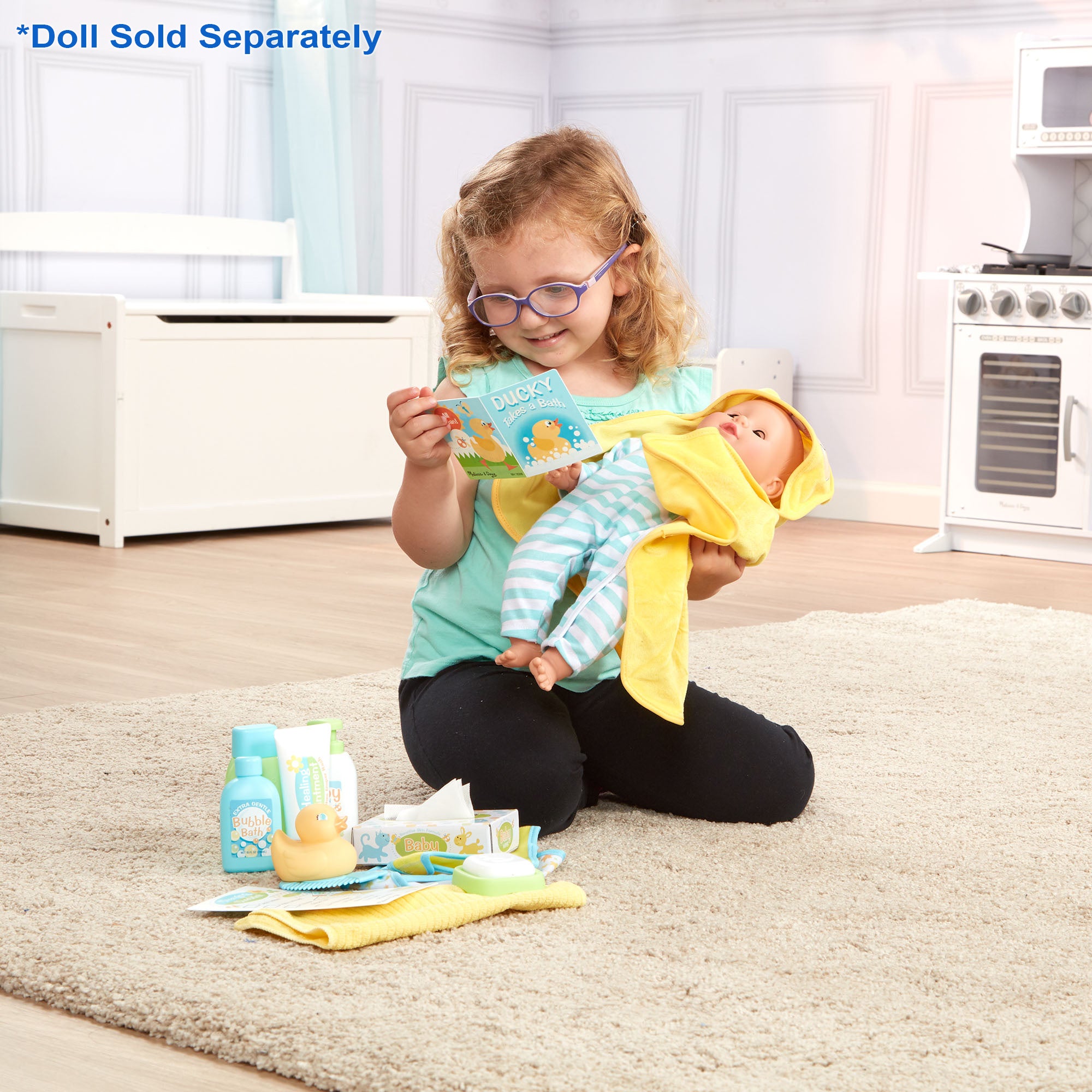 Melissa & Doug Mine to Love Changing & Bathtime Play Set - Image 10
