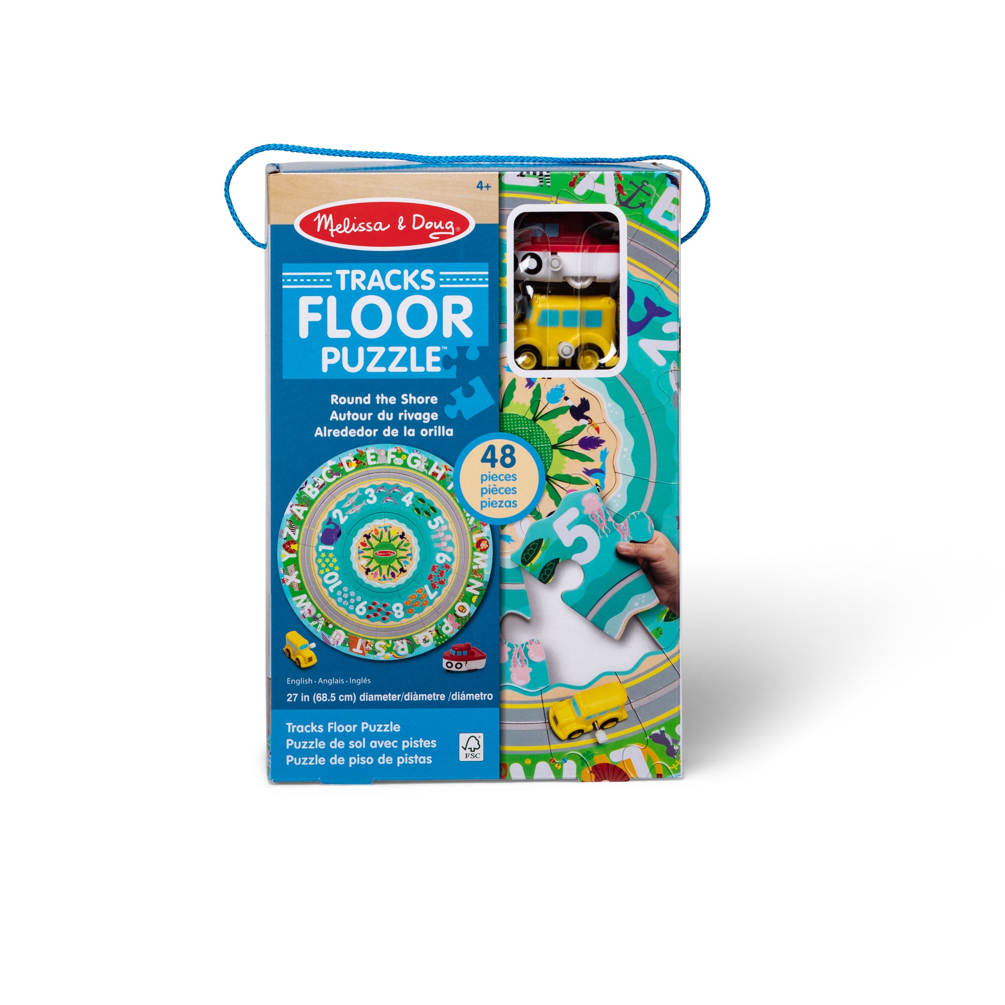 Melissa & Doug Round the Shore Tracks Floor Puzzle ?C 48 Pieces - Image 3