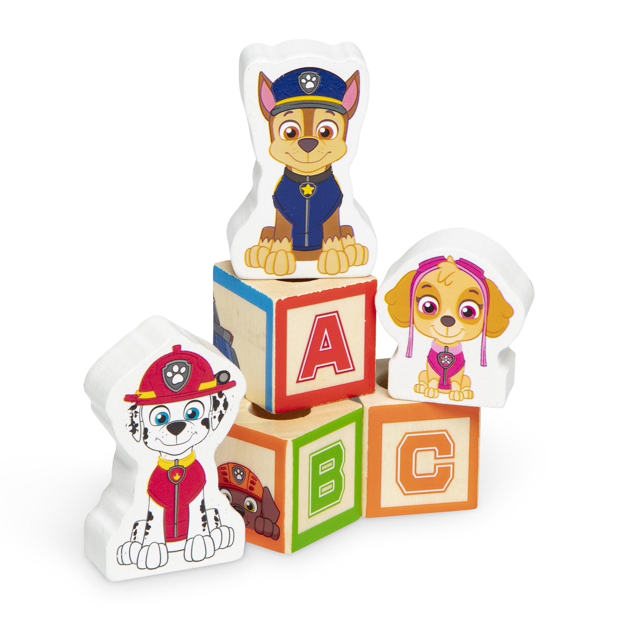 Melissa & Doug PAW Patrol Wooden ABC Block Truck - Image 10
