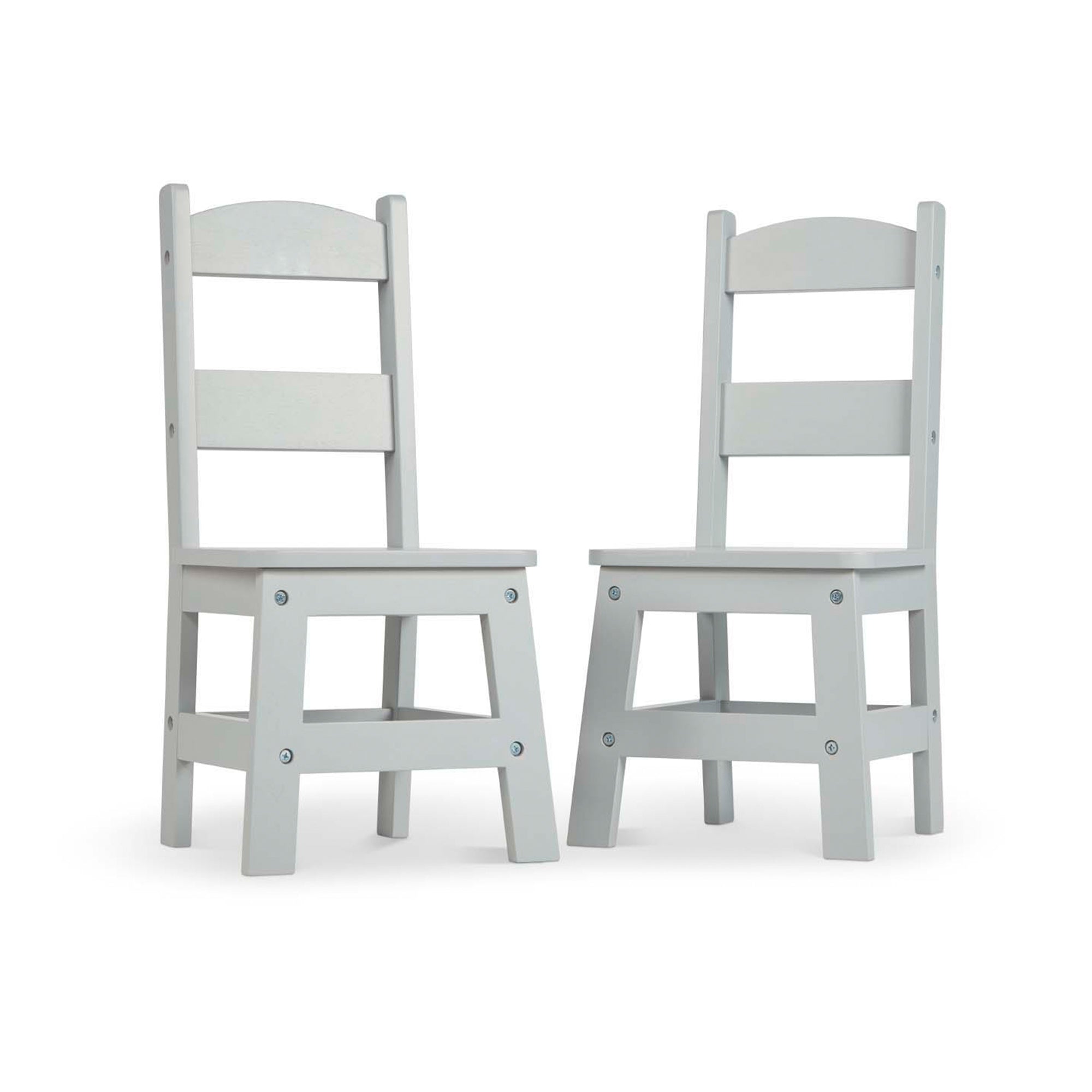 Melissa & Doug Child??s Wooden Chair Pair ?C Gray - Image 8