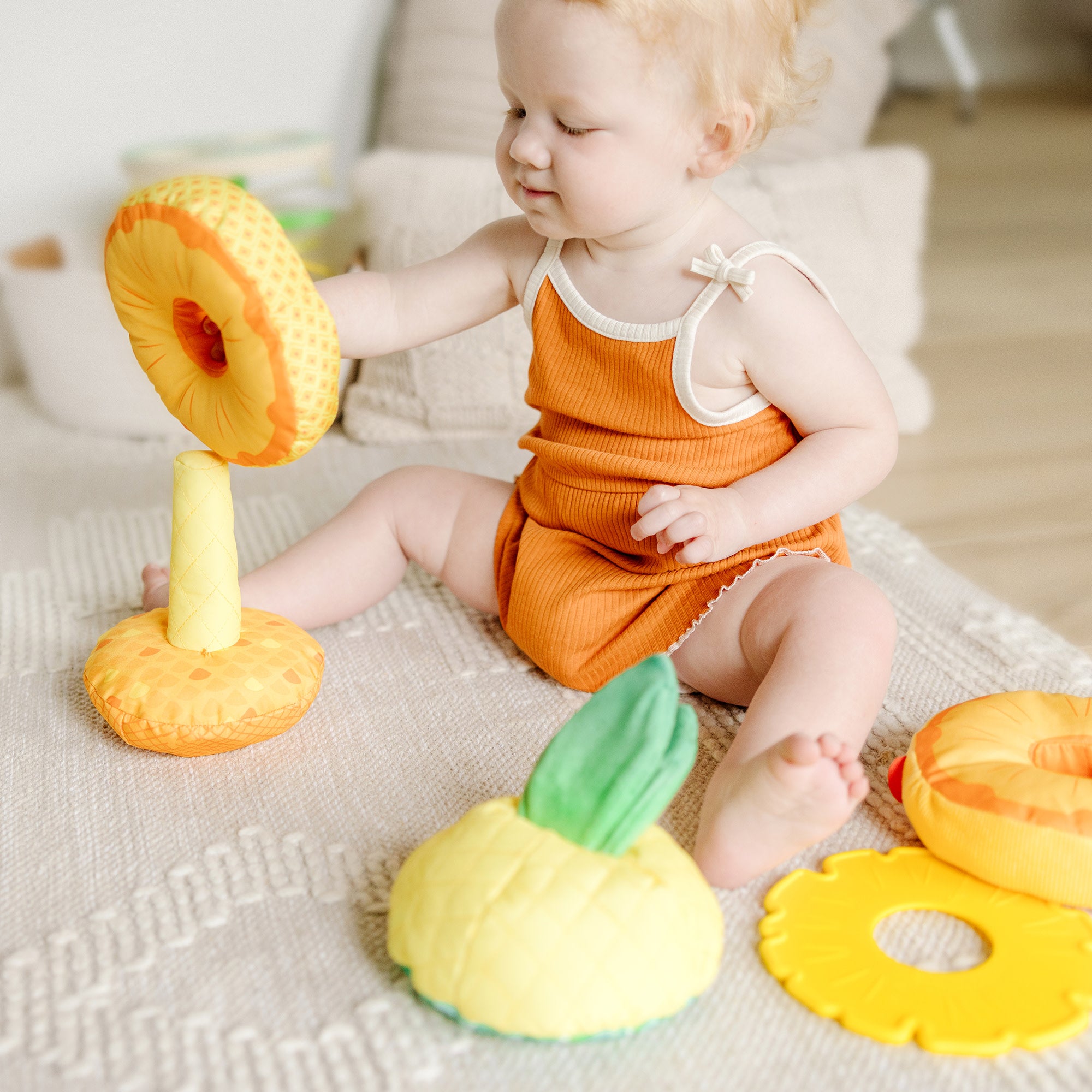 Melissa & Doug Pineapple Soft Stacker - Image 7