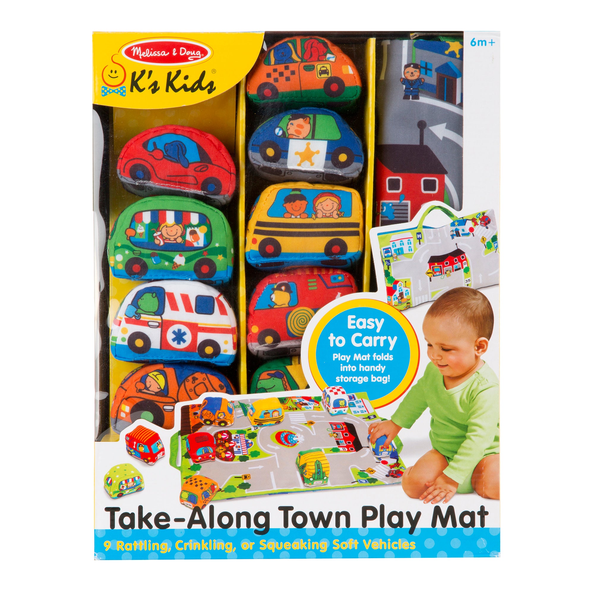 Melissa & Doug Take-Along Town Play Mat - Image 3