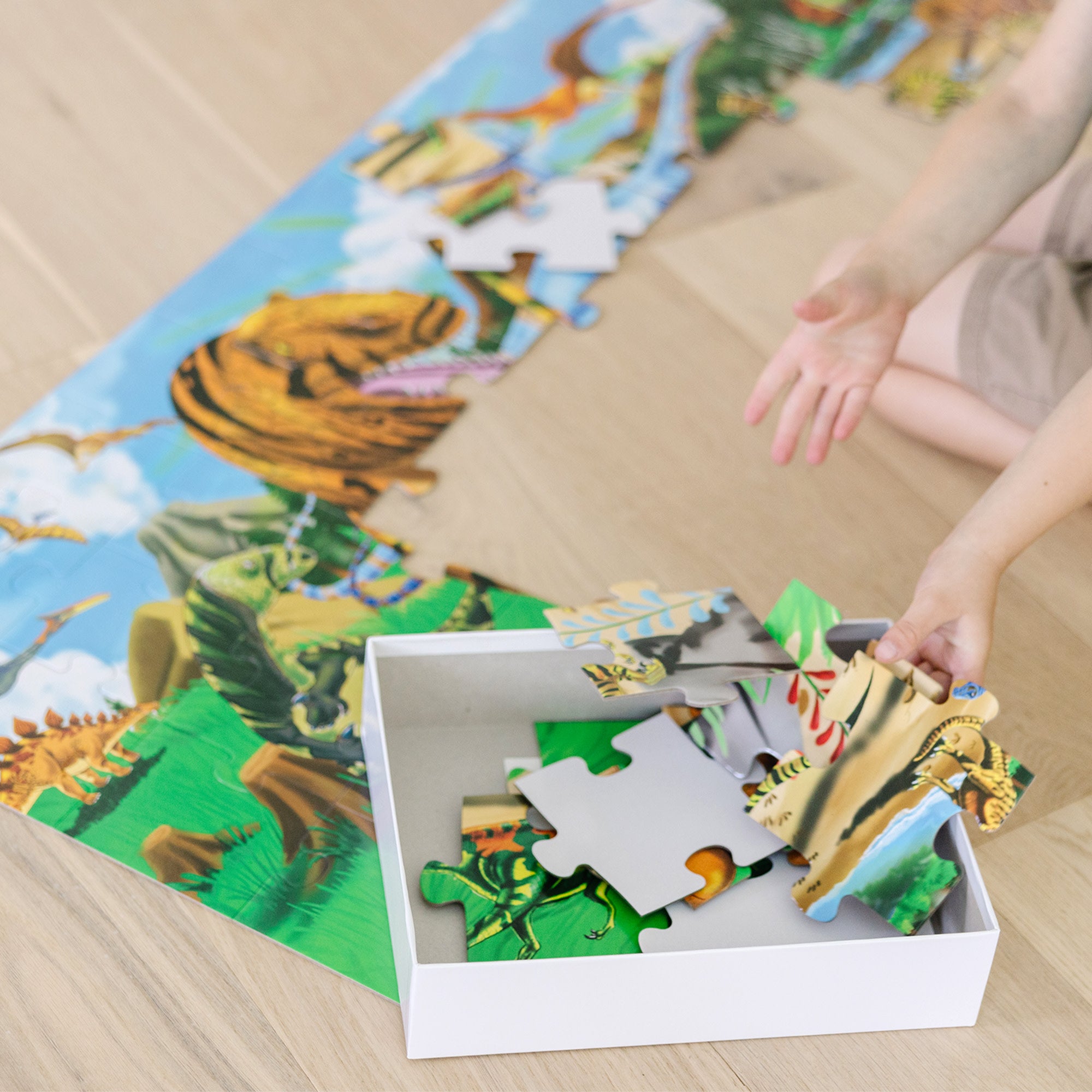Melissa & Doug Land of Dinosaurs Floor Puzzle - 48 Pieces - Image 7