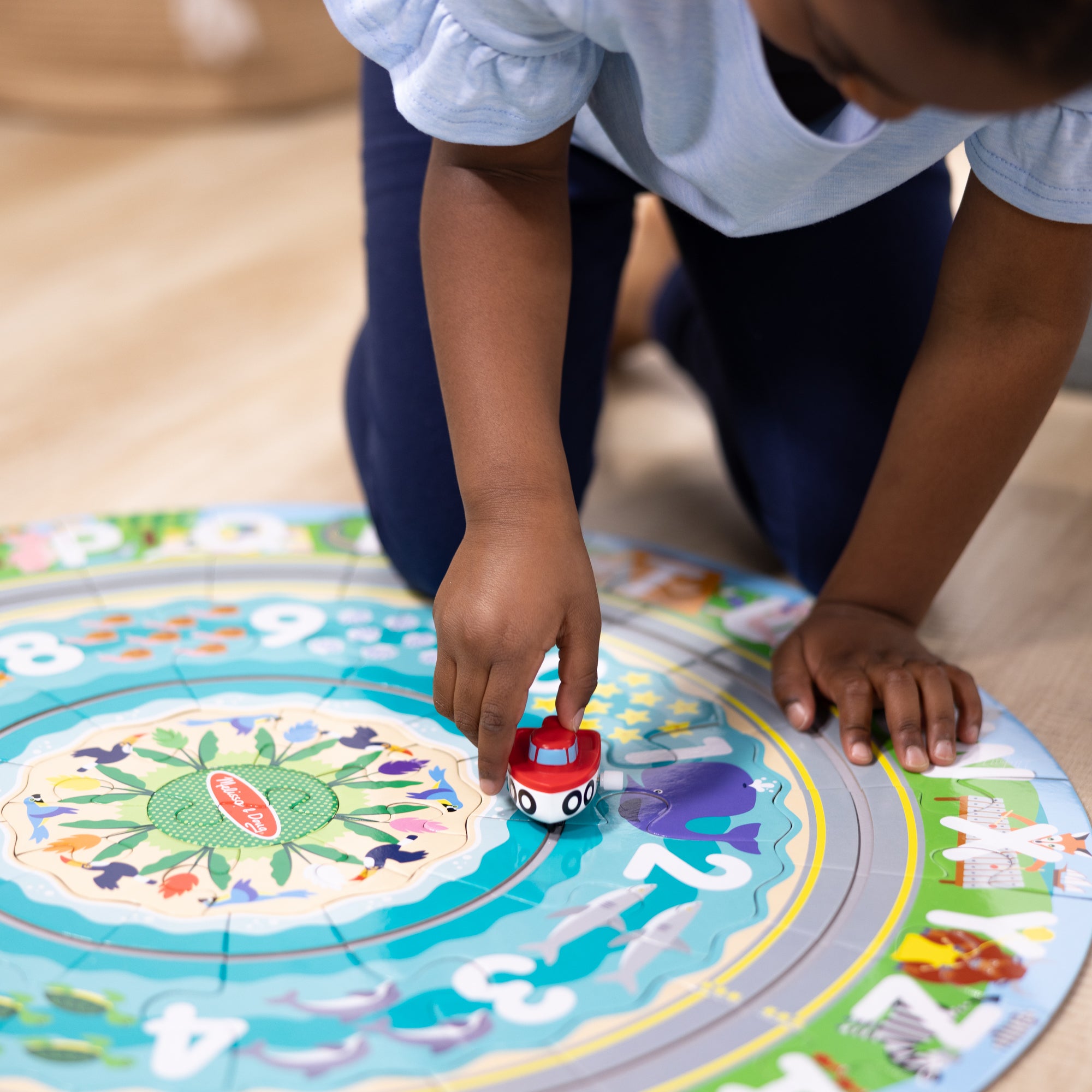 Melissa & Doug Round the Shore Tracks Floor Puzzle ?C 48 Pieces - Image 7