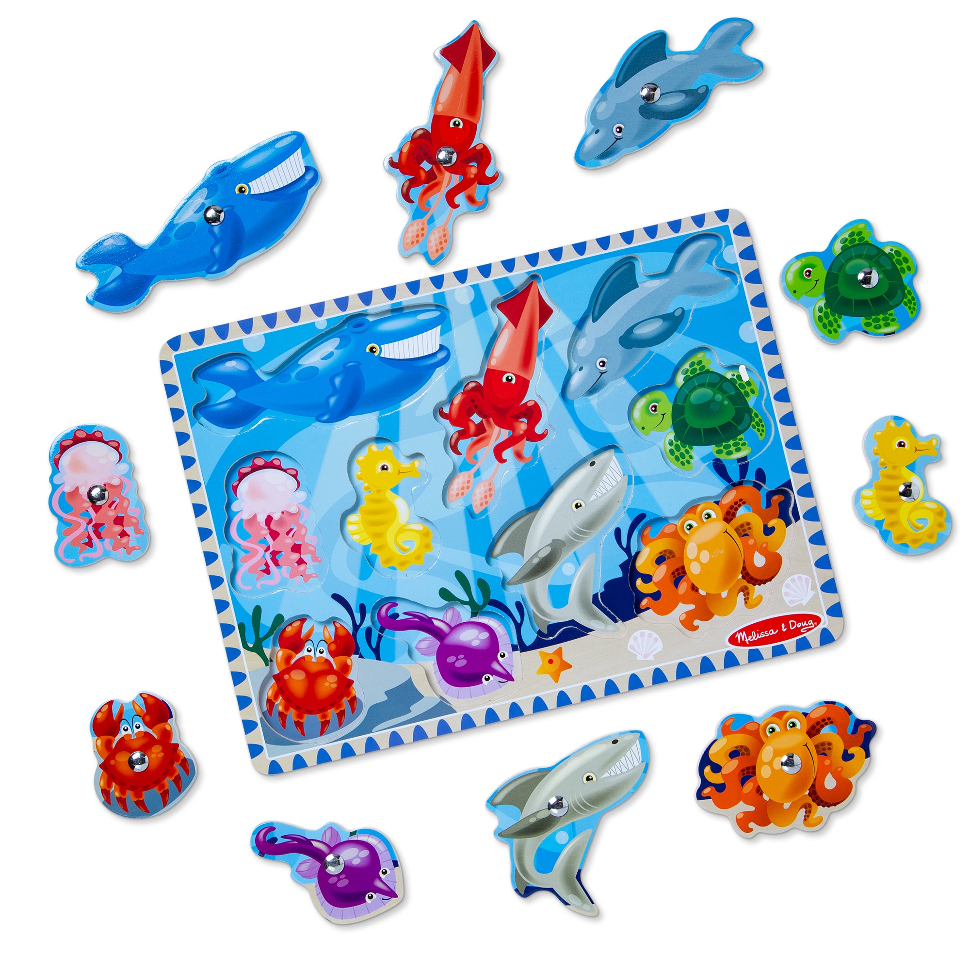 Melissa & Doug Fishing Magnetic Puzzle Game - 10 Pieces - Image 4