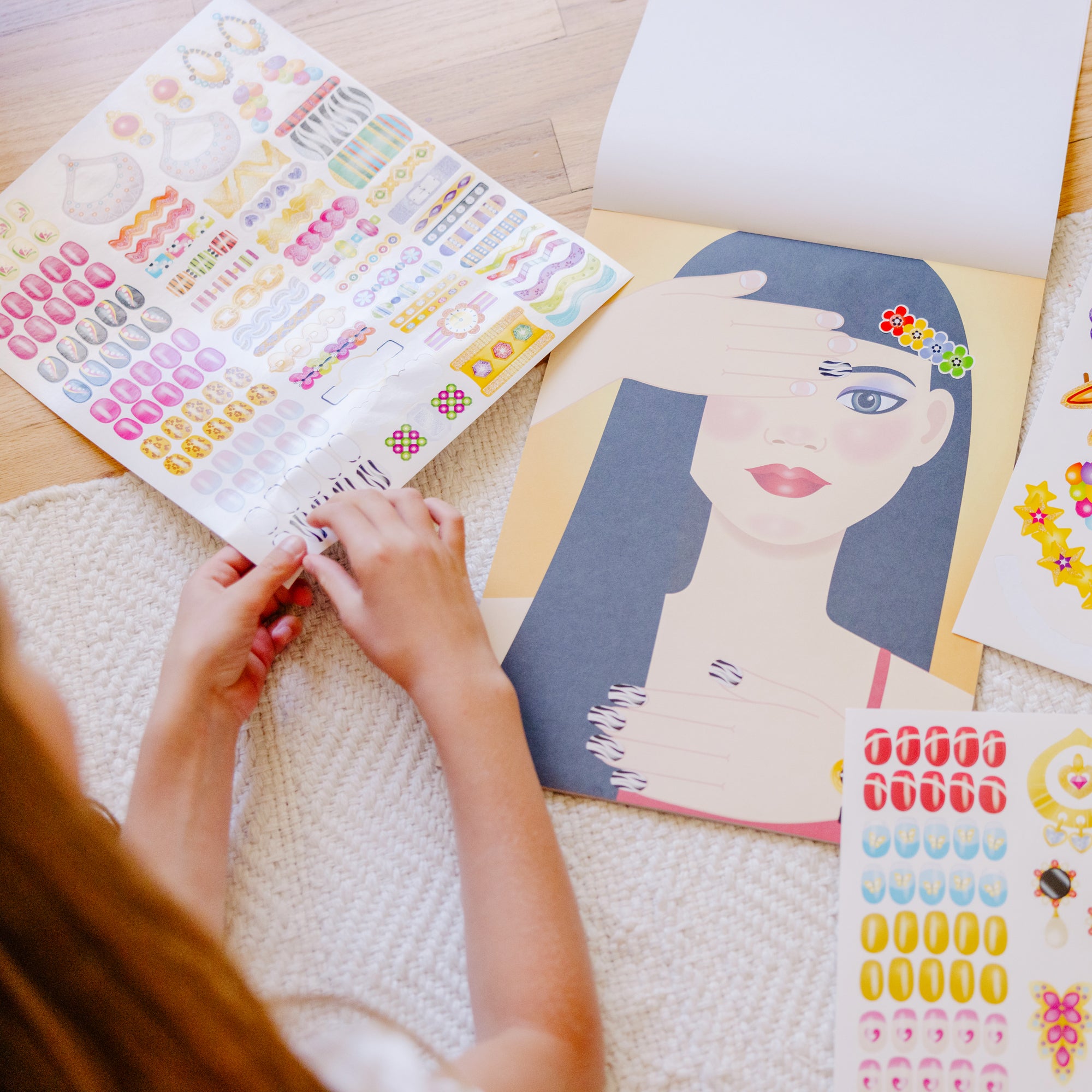 Melissa & Doug Sticker Pad - Jewelry & Nails Glitter Collection - Image 10