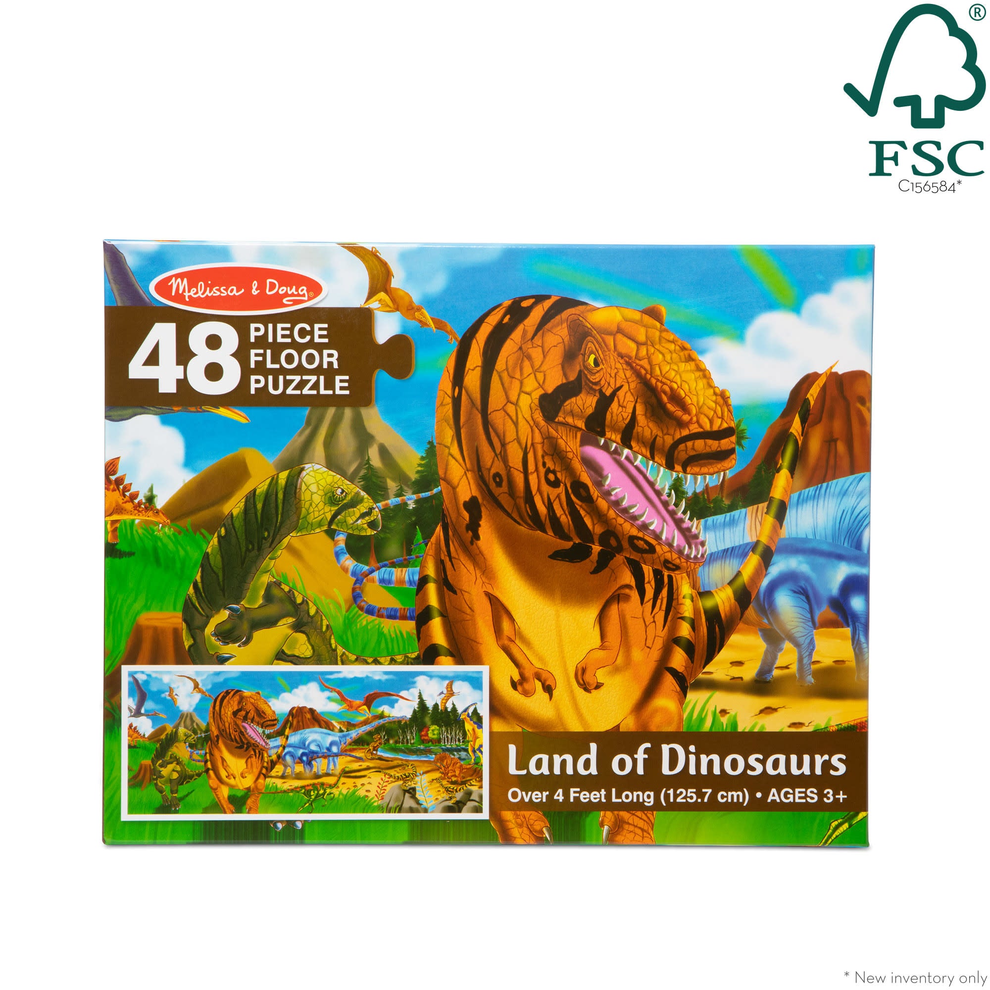 Melissa & Doug Land of Dinosaurs Floor Puzzle - 48 Pieces - Image 10