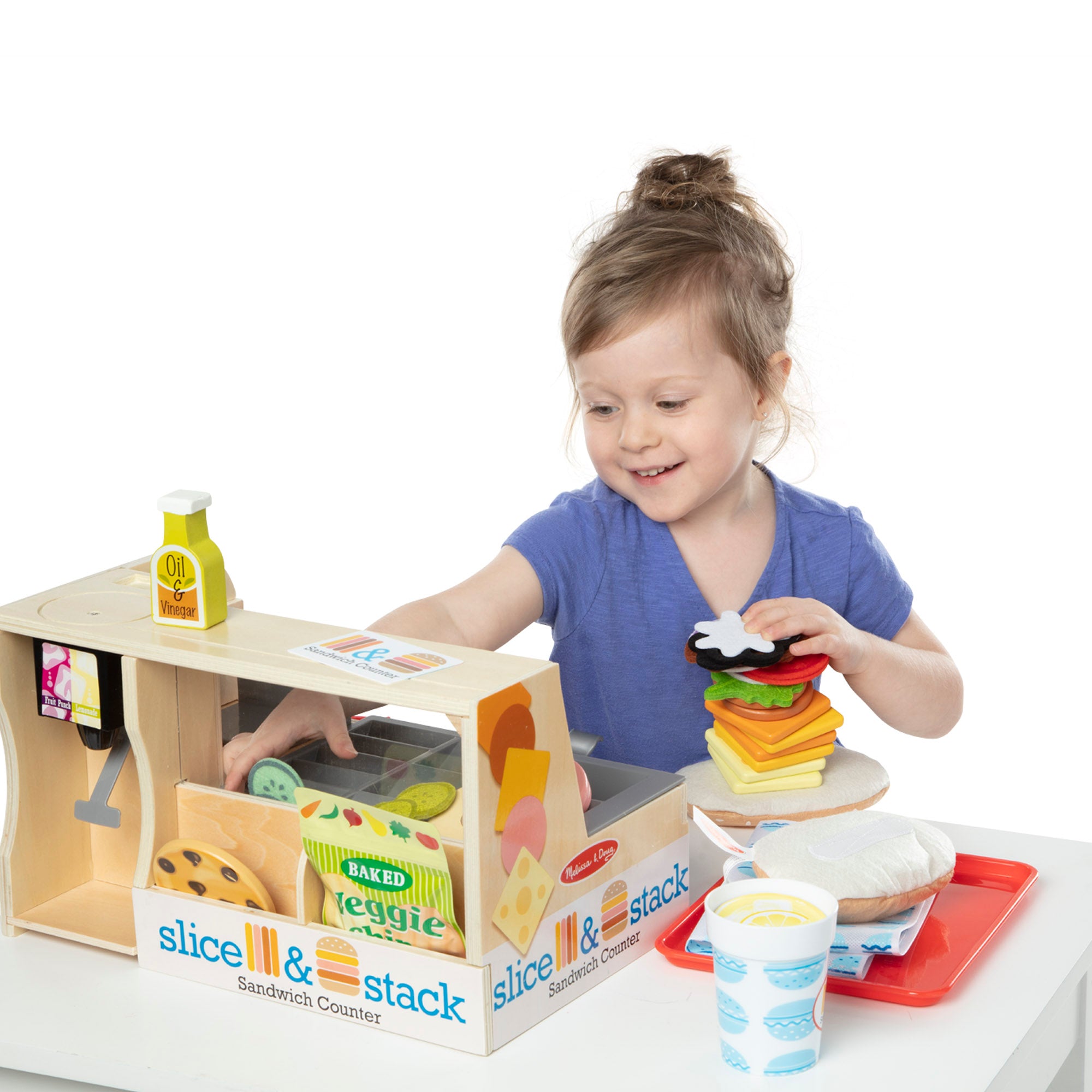 Melissa & Doug Slice & Stack Sandwich Counter - Image 6