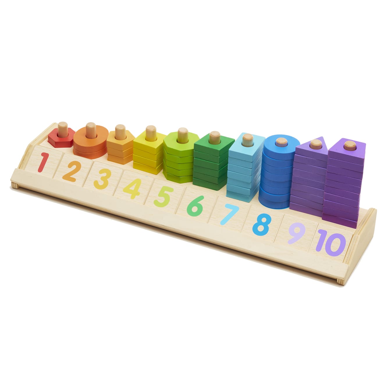Melissa & Doug Counting Shape Stacker - Image 7