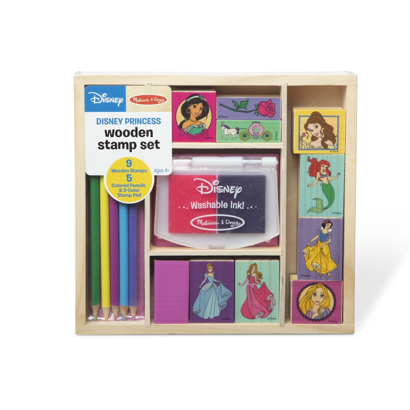 Melissa & Doug Disney Princess Wooden Stamp Set - Image 3