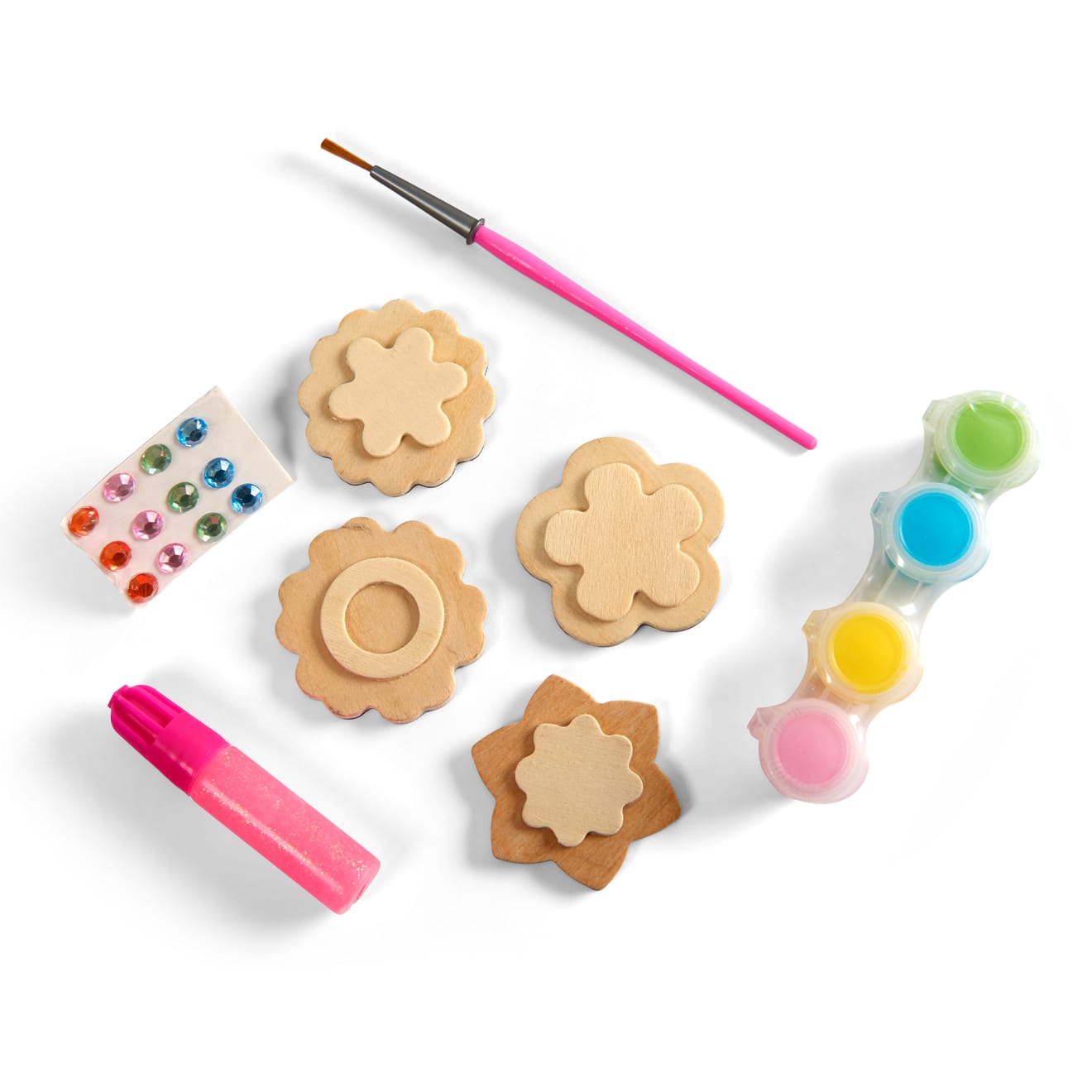 Melissa & Doug Created by Me! Flower Magnets Wooden Craft Kit - Image 4