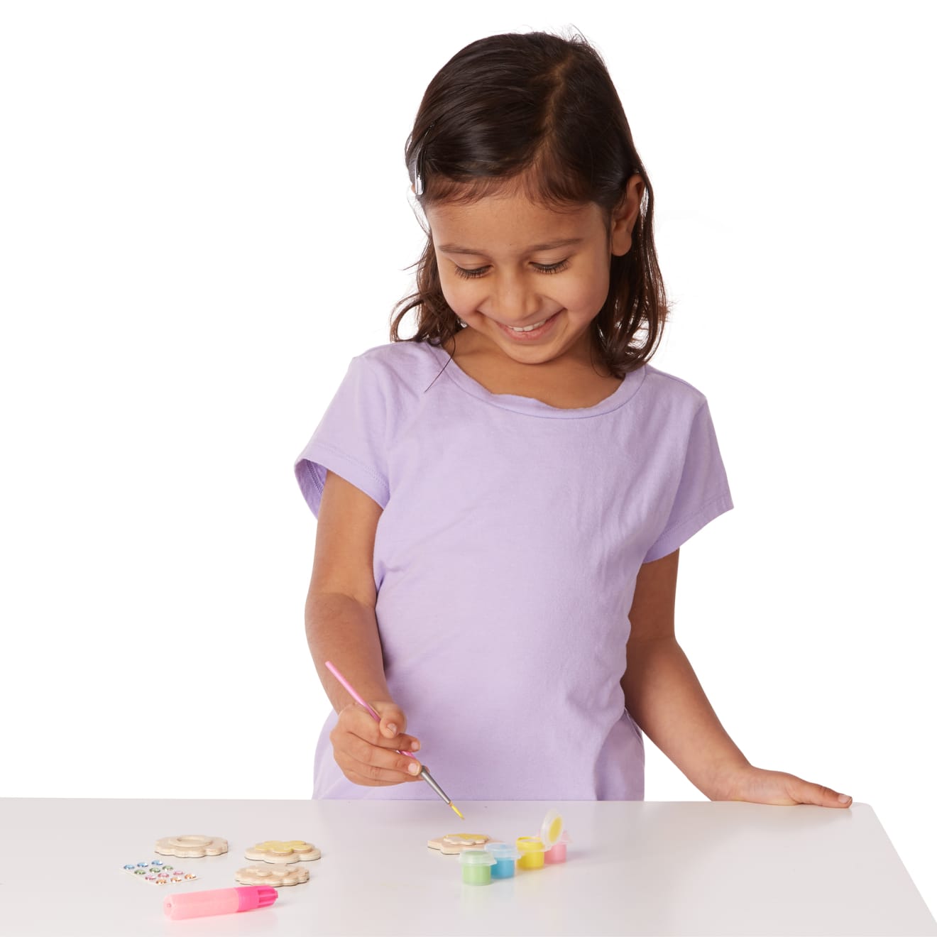 Melissa & Doug Created by Me! Flower Magnets Wooden Craft Kit - Image 8
