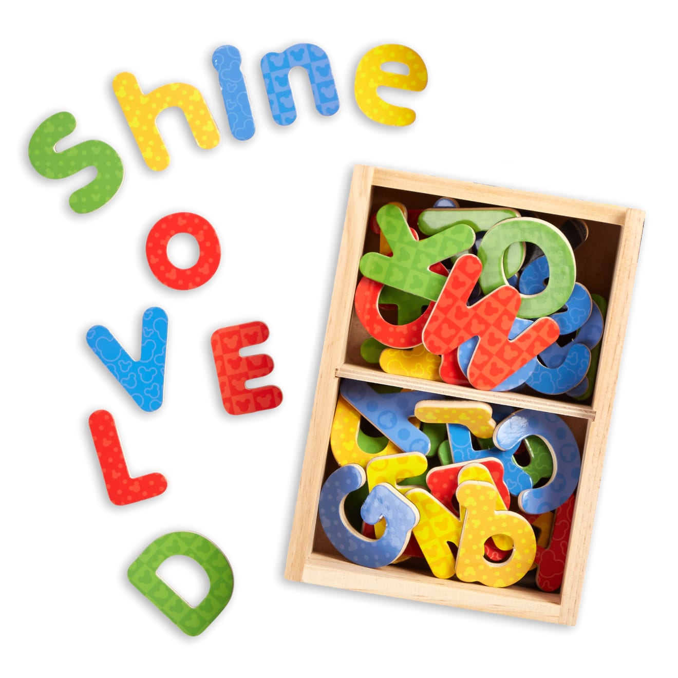 Melissa & Doug Disney Mickey & Friends Wooden Alphabet Magnets
