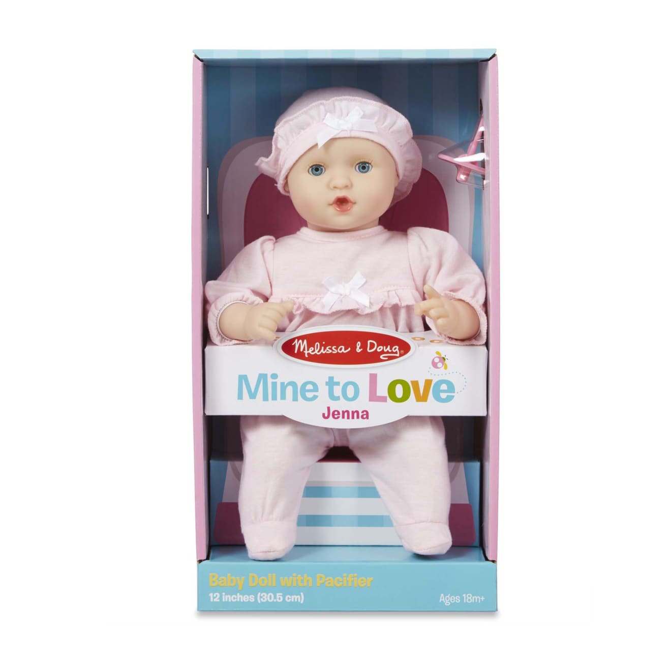 Melissa & Doug Mine to Love - Jenna 12" Baby Doll - Image 3