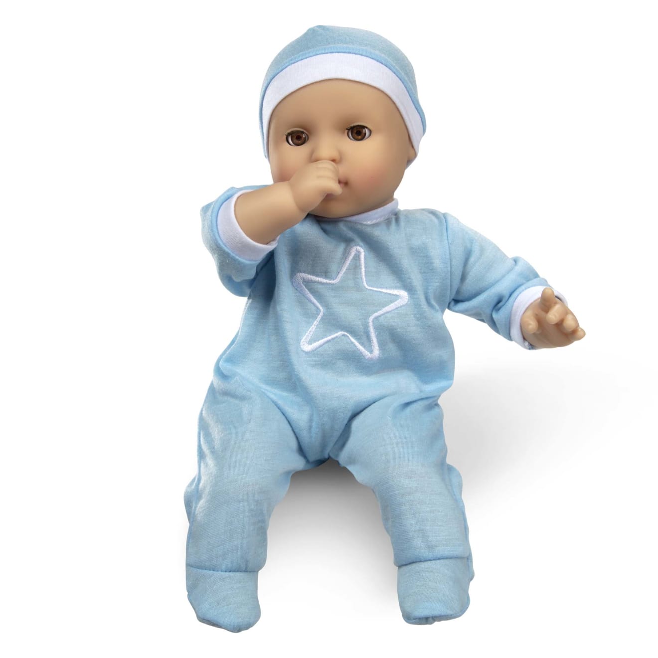 Melissa & Doug Mine to Love Jordan 12-Inch Baby Doll - Image 9