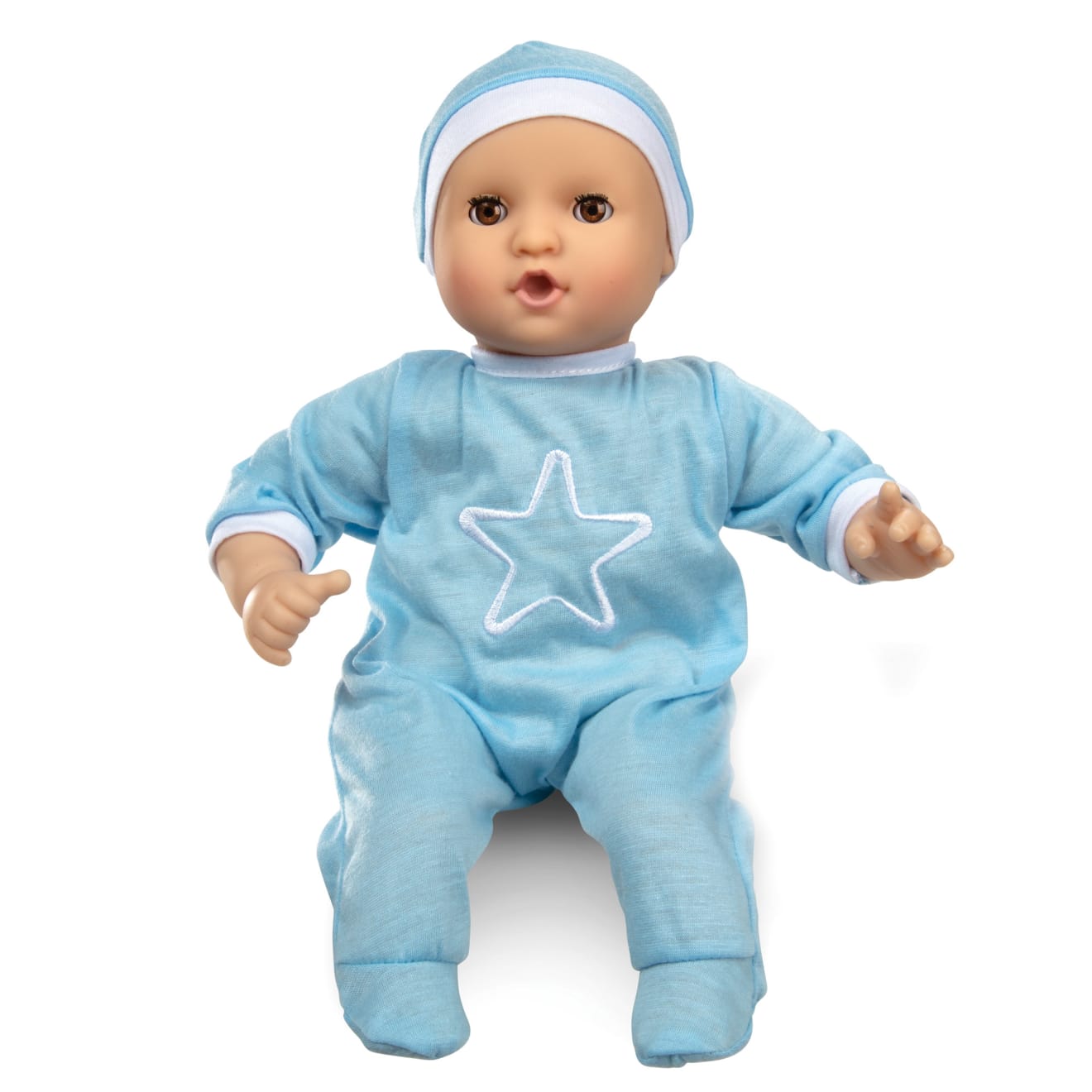 Melissa & Doug Mine to Love Jordan 12-Inch Baby Doll - Image 4