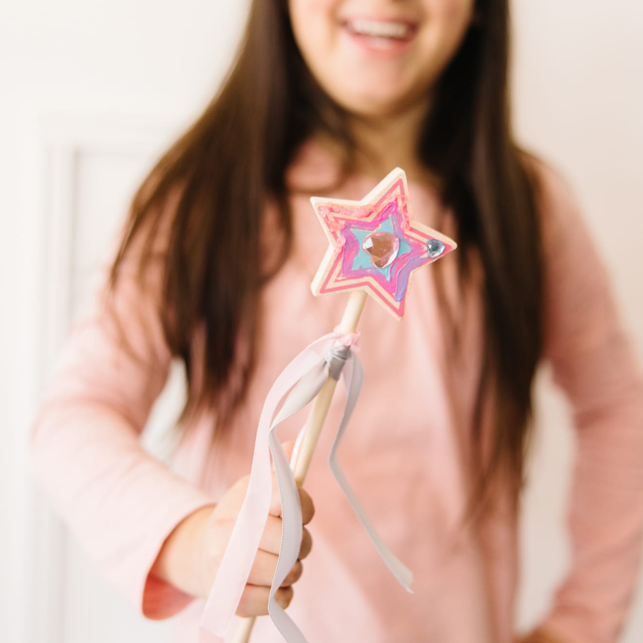 Melissa & Doug Decorate-Your-Own Wooden Princess Wand - Image 2